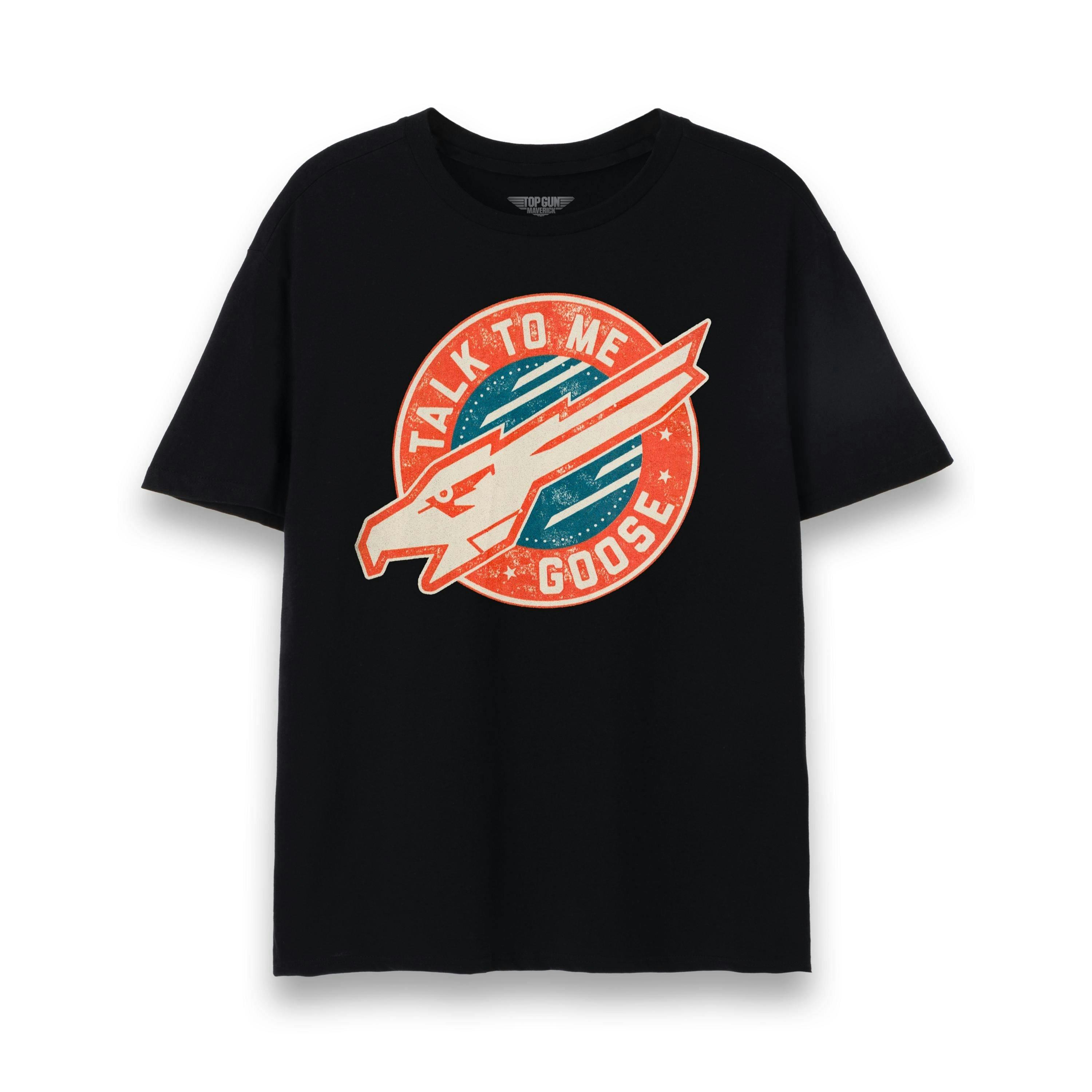 Top Gun: Maverick Mens Black Maverick Quote Short Sleeved T-Shirt by Vanilla Underground , view 1 of 4