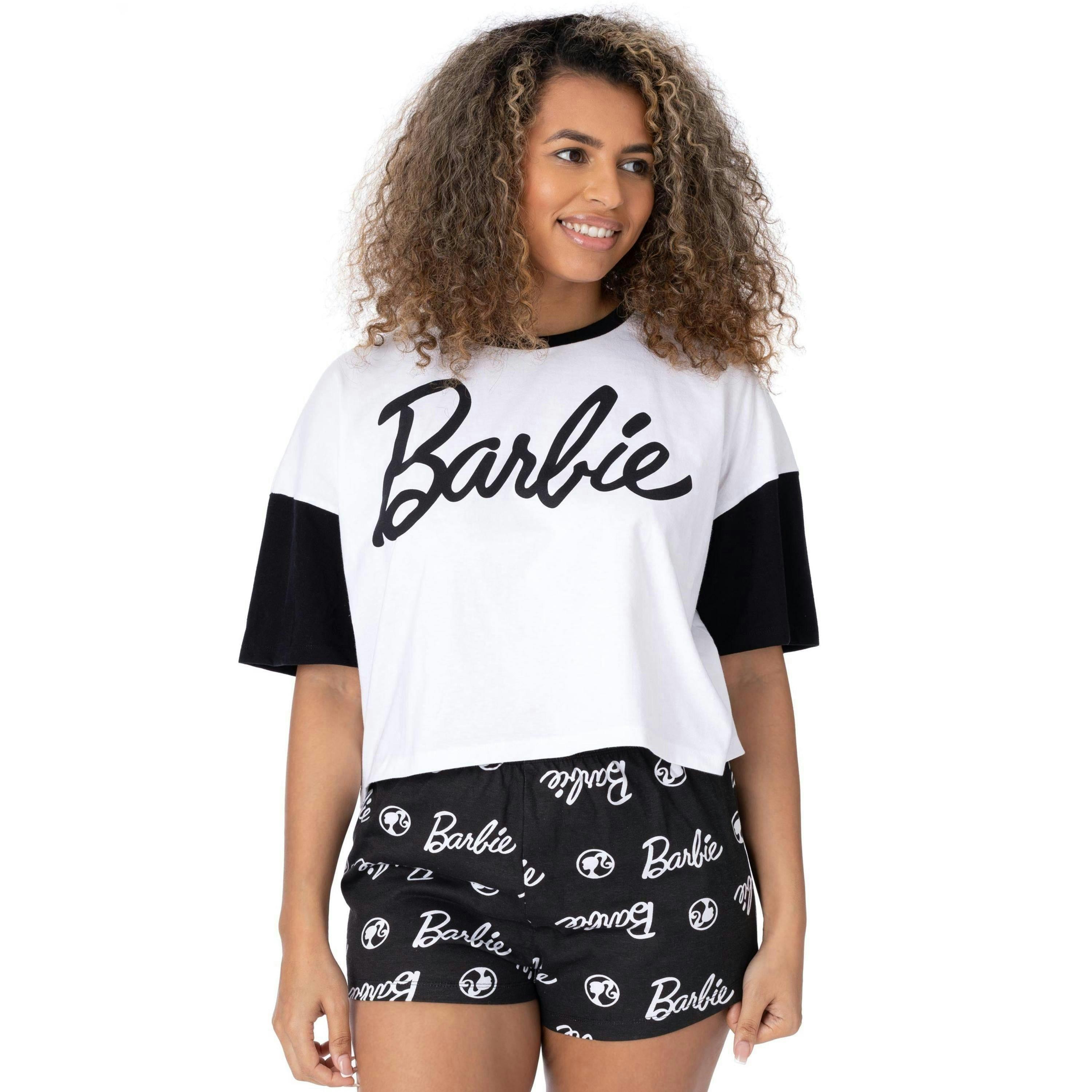 Barbie Womens Multicoloured Short Sleeve Short Leg Pyjama Set by Vanilla Underground , view 1 of 5