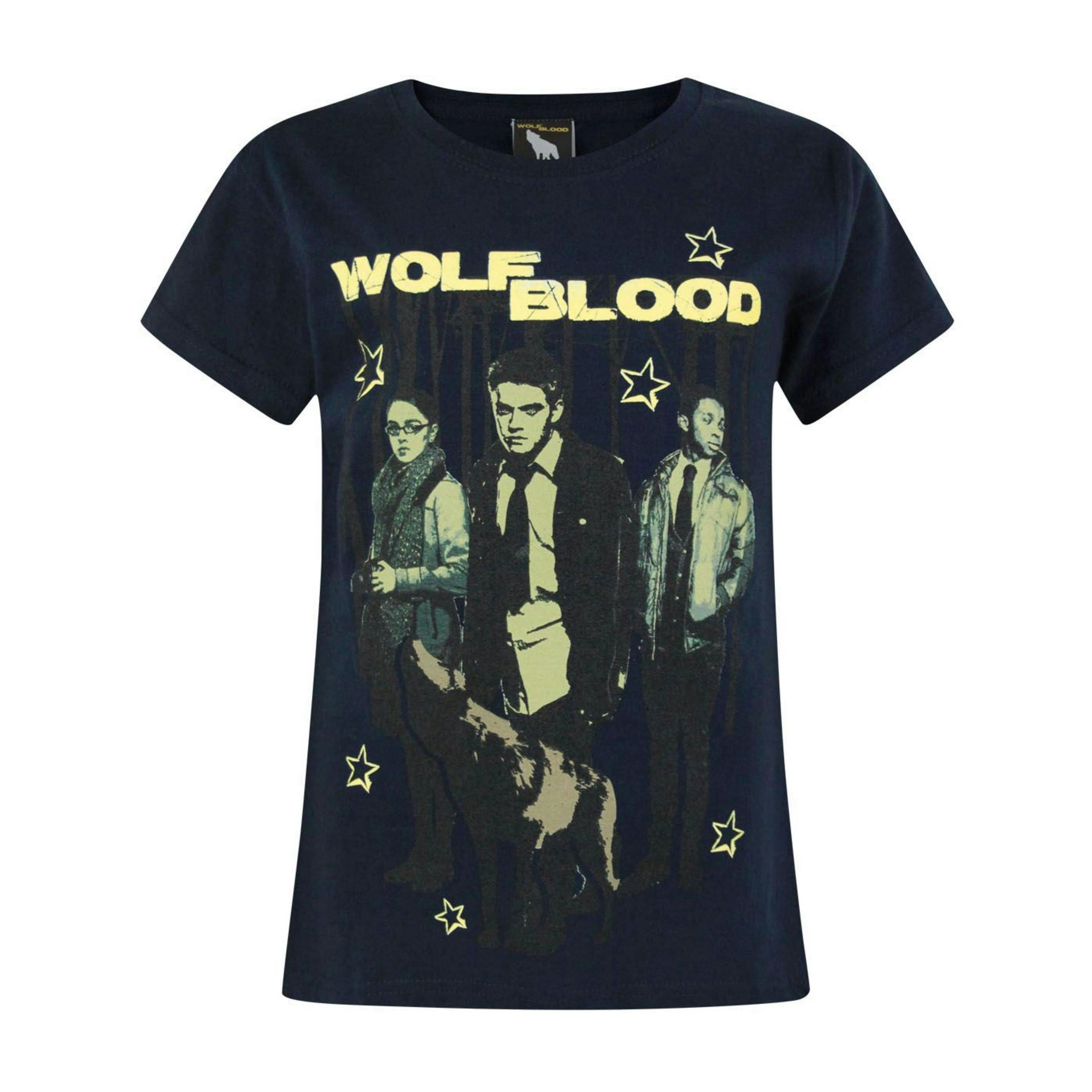 Wolfblood Girls Blue Short Sleeved T-Shirt by Vanilla Underground , view 1 of 1