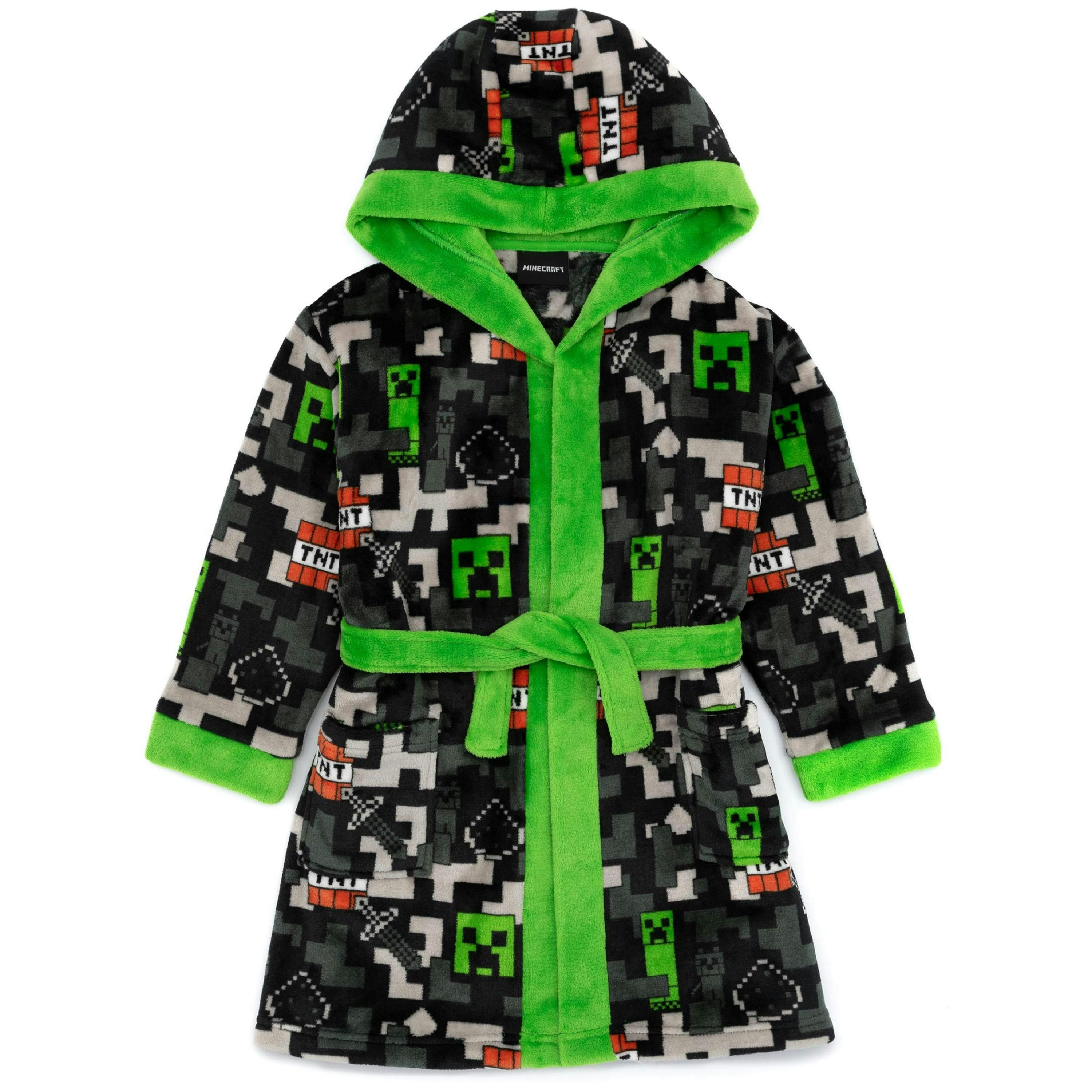 Minecraft Boys Multicoloured TNT Bathrobe by Vanilla Underground , view 1 of 6