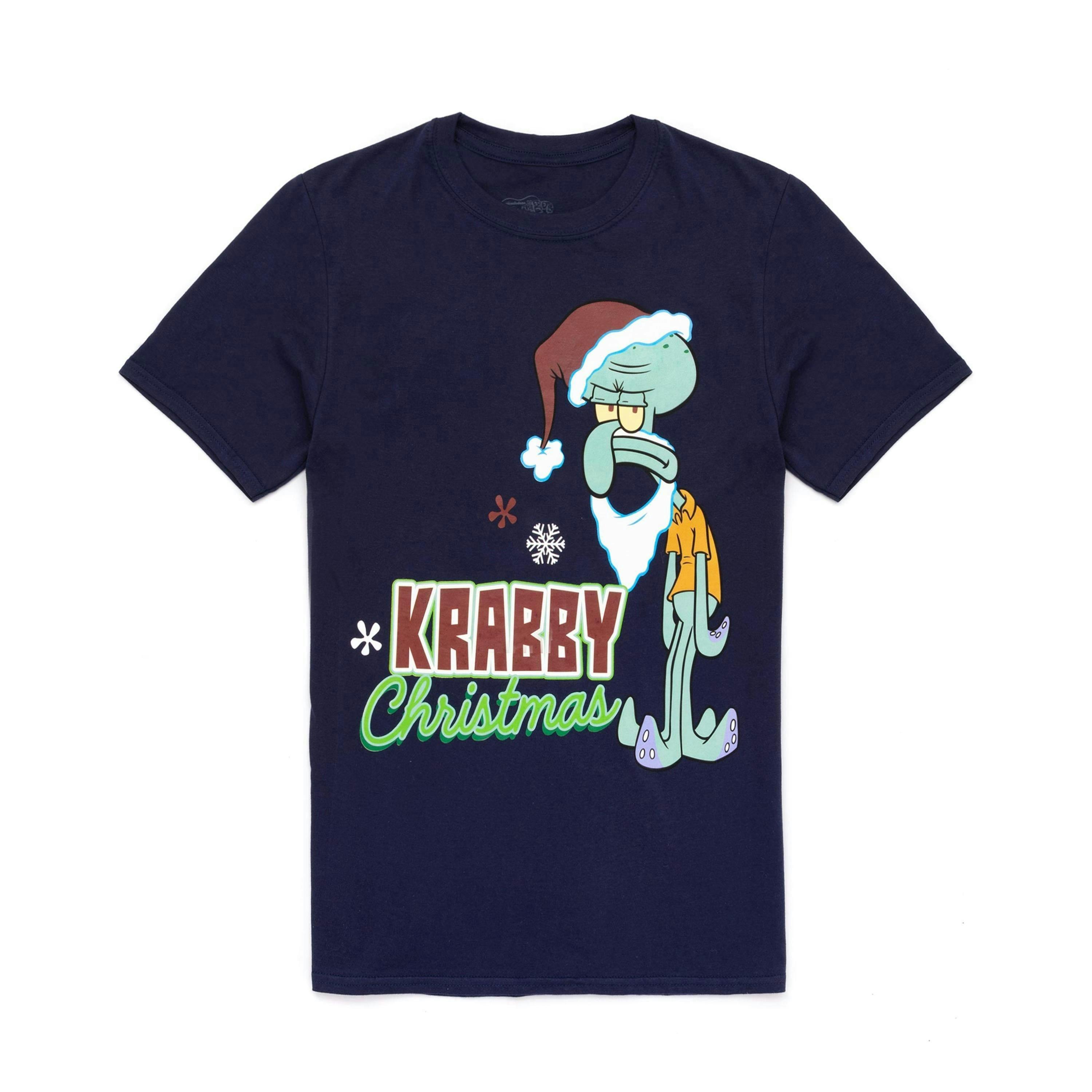 SpongeBob SquarePants Mens Blue Squidward Short Sleeved T-Shirt by Vanilla Underground , view 1 of 6