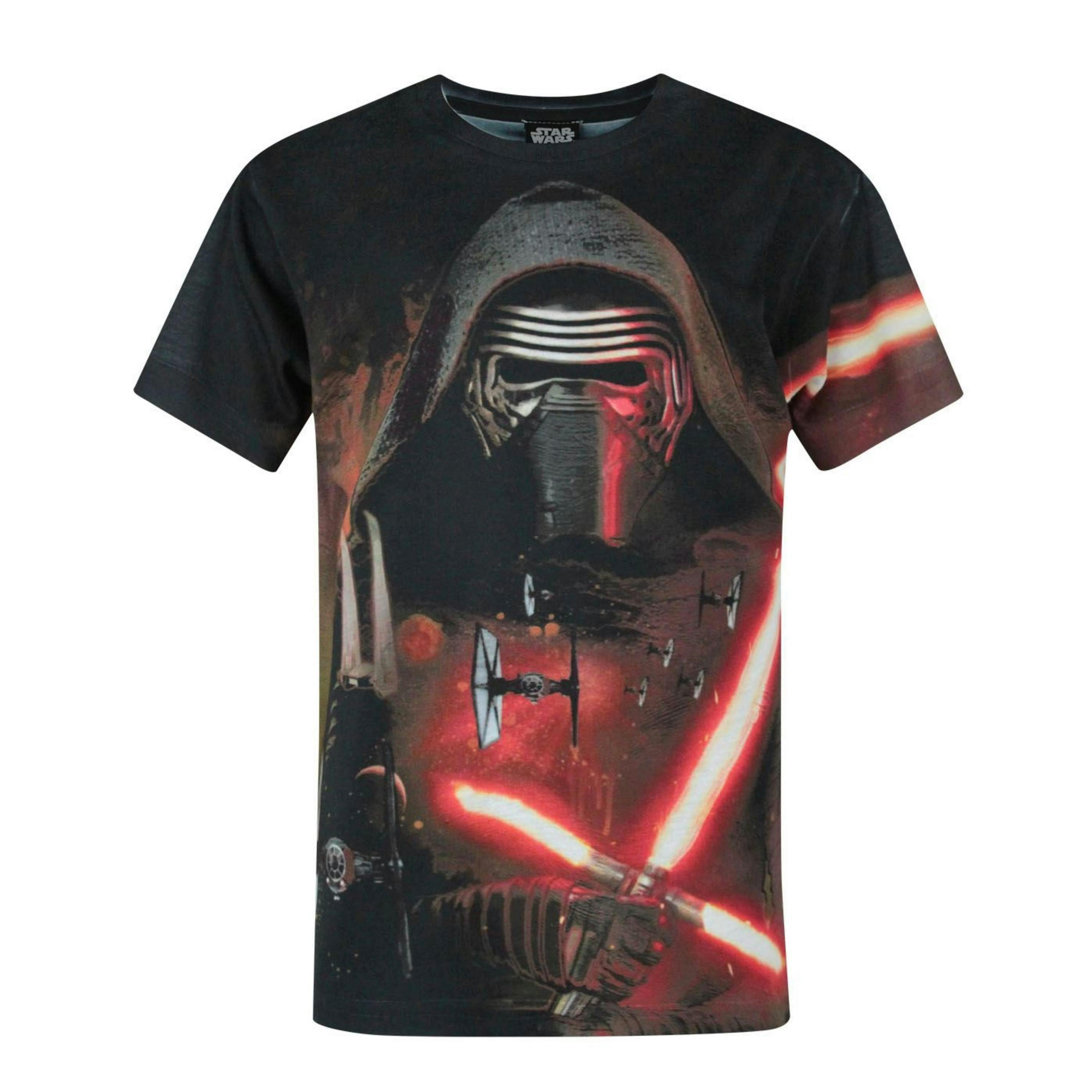 Star Wars Boys Black Kylo Ren Short Sleeved T-Shirt by Vanilla Underground , view 1 of 2