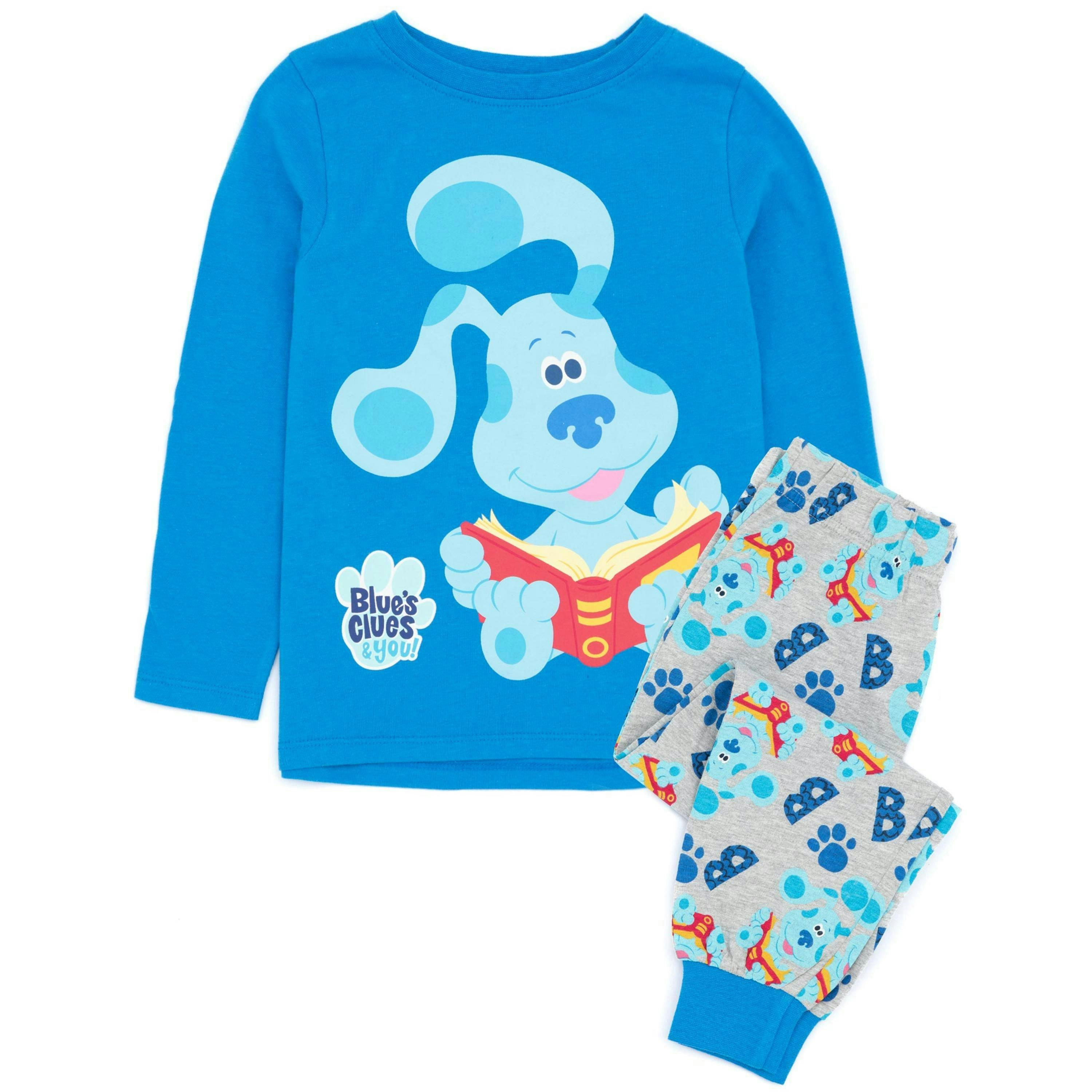 Blue's Clues & You! Boys Blue Long Sleeve Long Leg Pyjama Set by Vanilla Underground , view 1 of 6