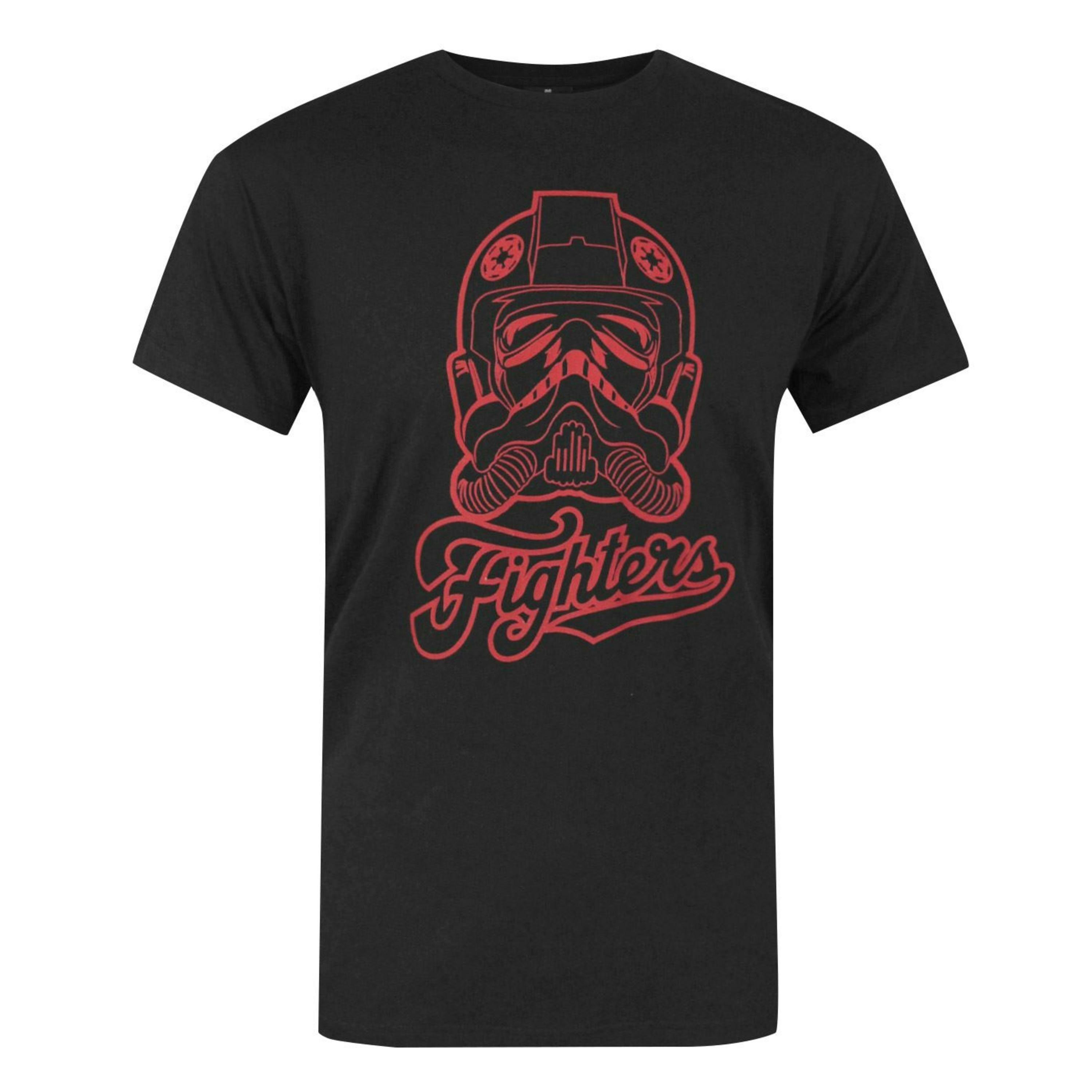 Star Wars Mens Black Stormtrooper Pilot Short Sleeved T-Shirt by Vanilla Underground , view 1 of 1