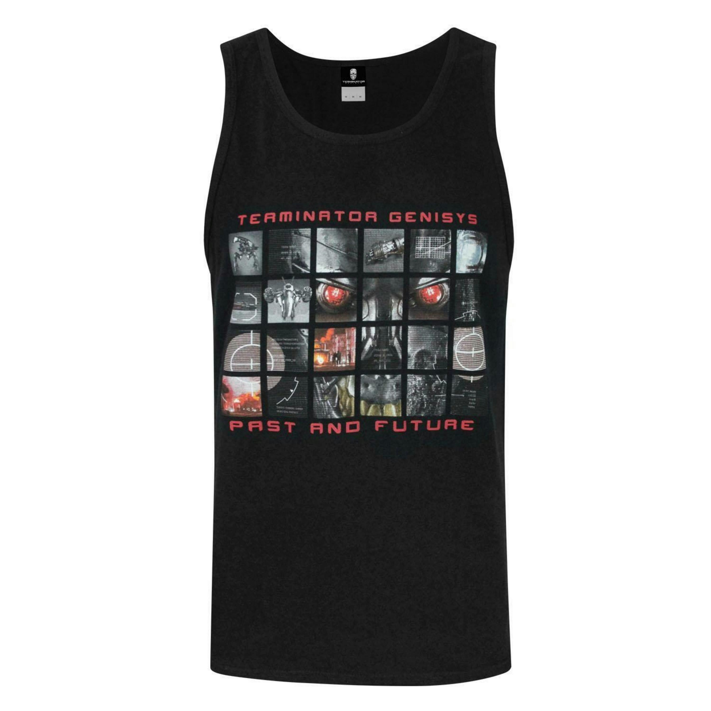 Terminator Mens Black Movie Graphic Vest by Vanilla Underground , view 1 of 4