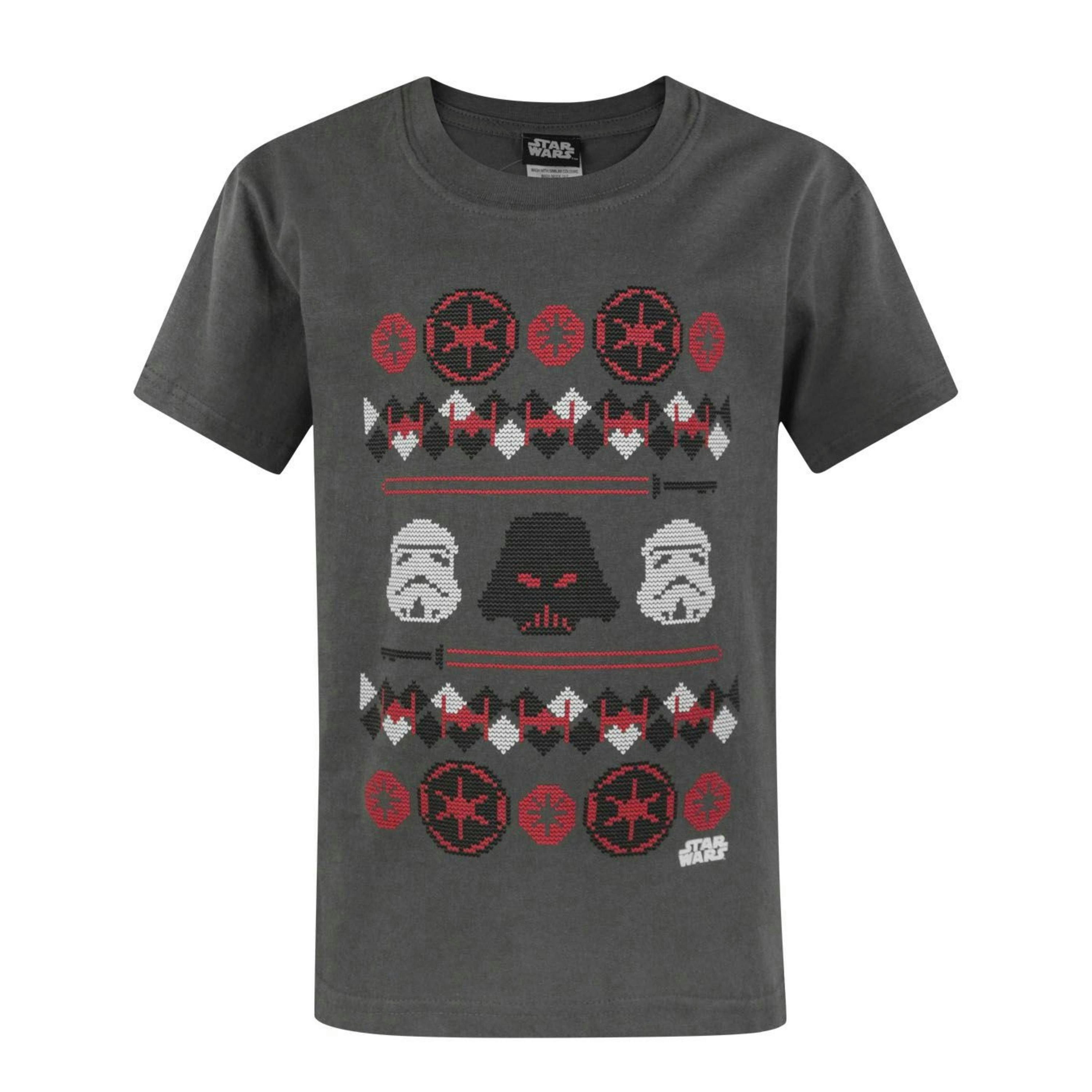 Star Wars Boys Grey Darth Vader Short Sleeved T-Shirt by Vanilla Underground , view 1 of 1