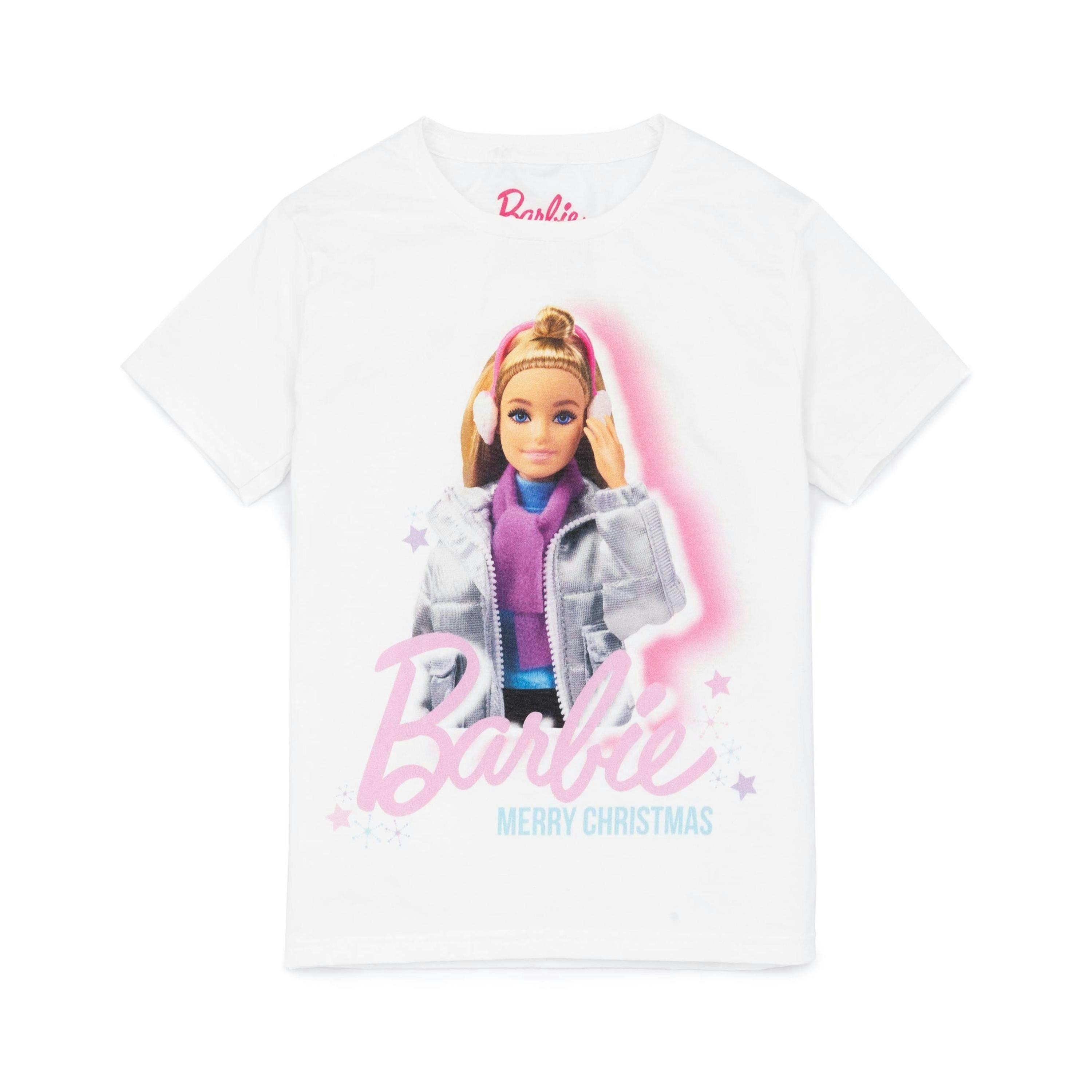 Barbie Girls White Barbie Doll Short Sleeved T-Shirt by Vanilla Underground , view 1 of 6