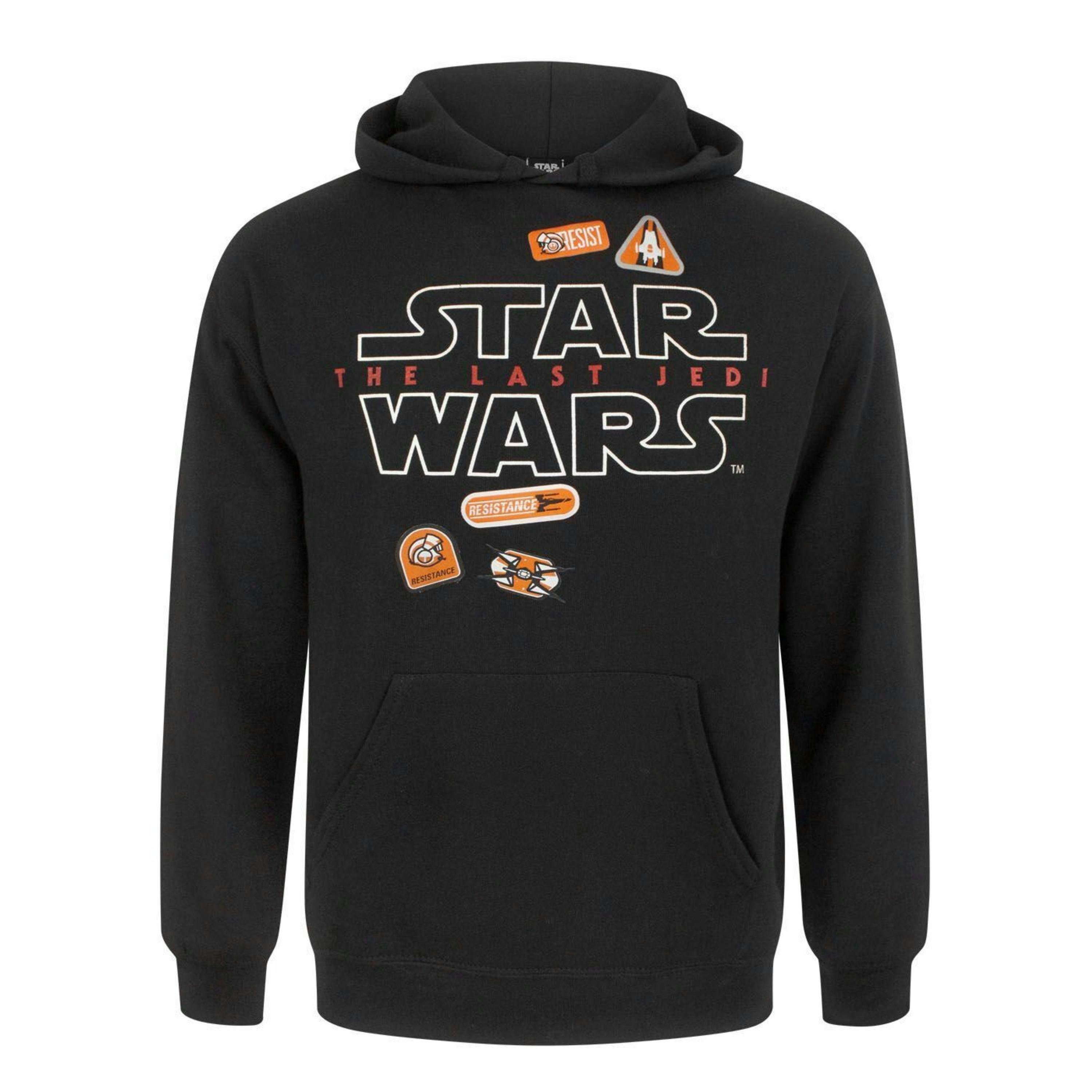 Star Wars Mens Black Badges Hoodie by Vanilla Underground , view 1 of 4