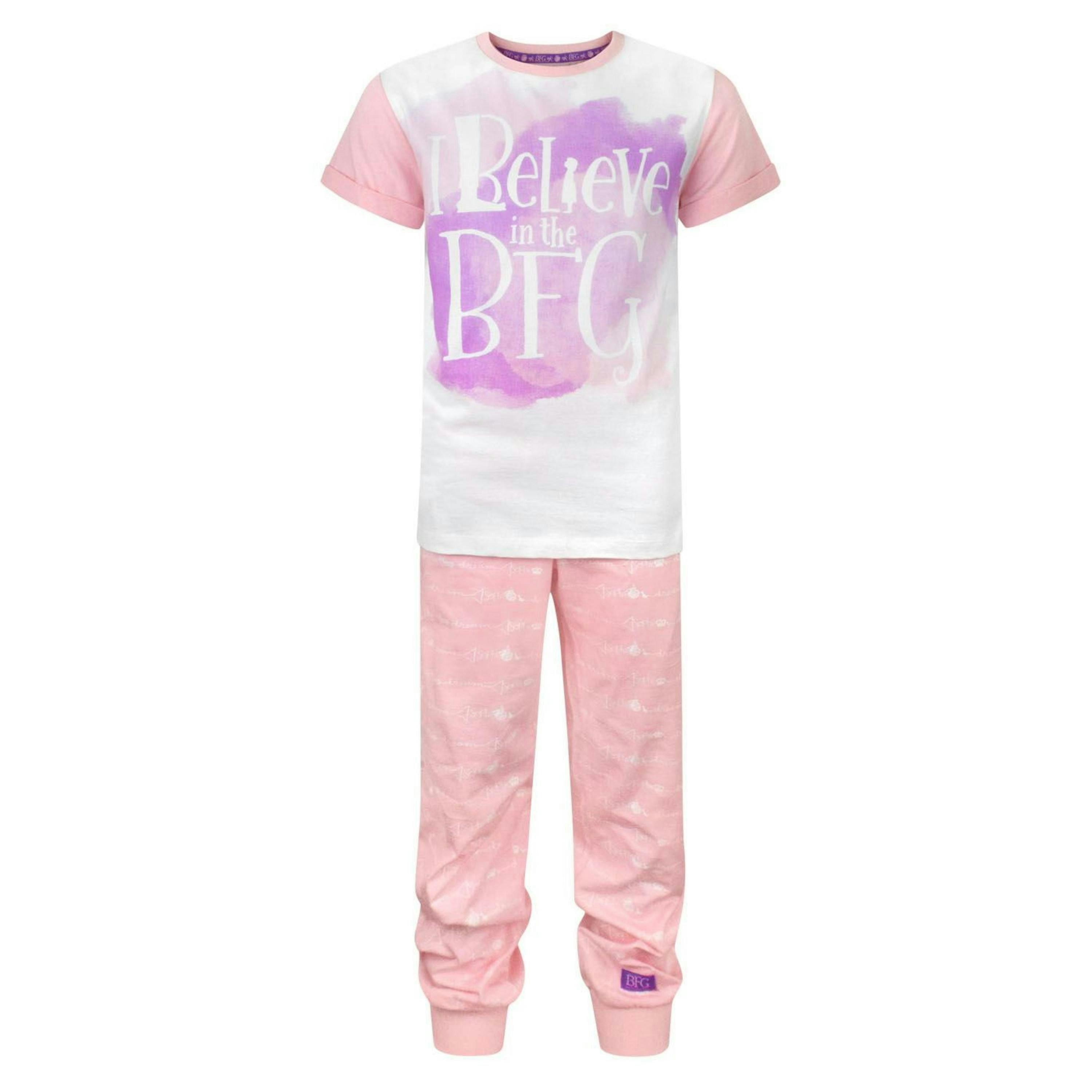 Disney Girls Pink Bfg Short Sleeve Long Leg Pyjama Set by Vanilla Underground , view 1 of 1