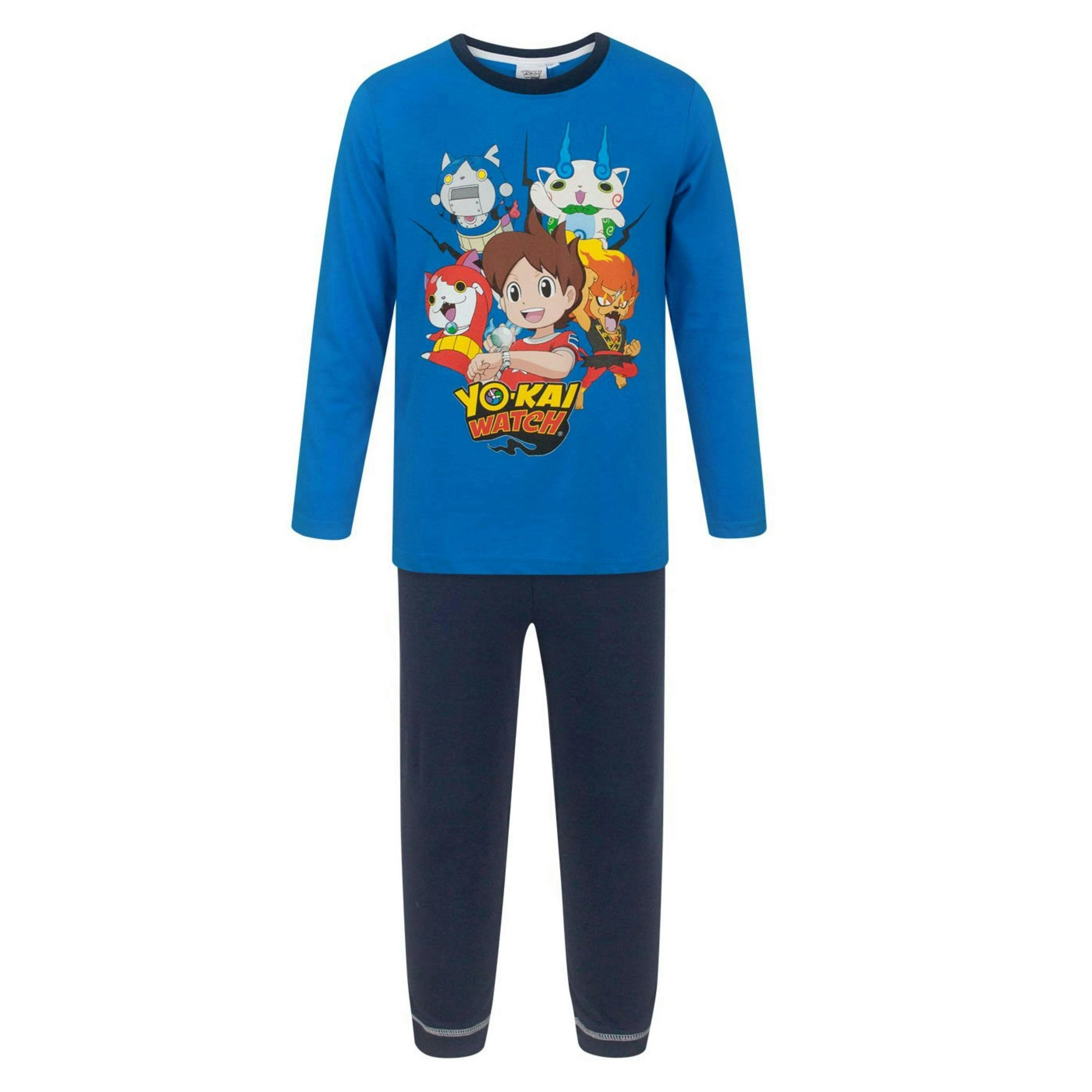 Yo Kai Watch Boys Blue Short Sleeve Short Leg Pyjama Set by Vanilla Underground , view 1 of 1