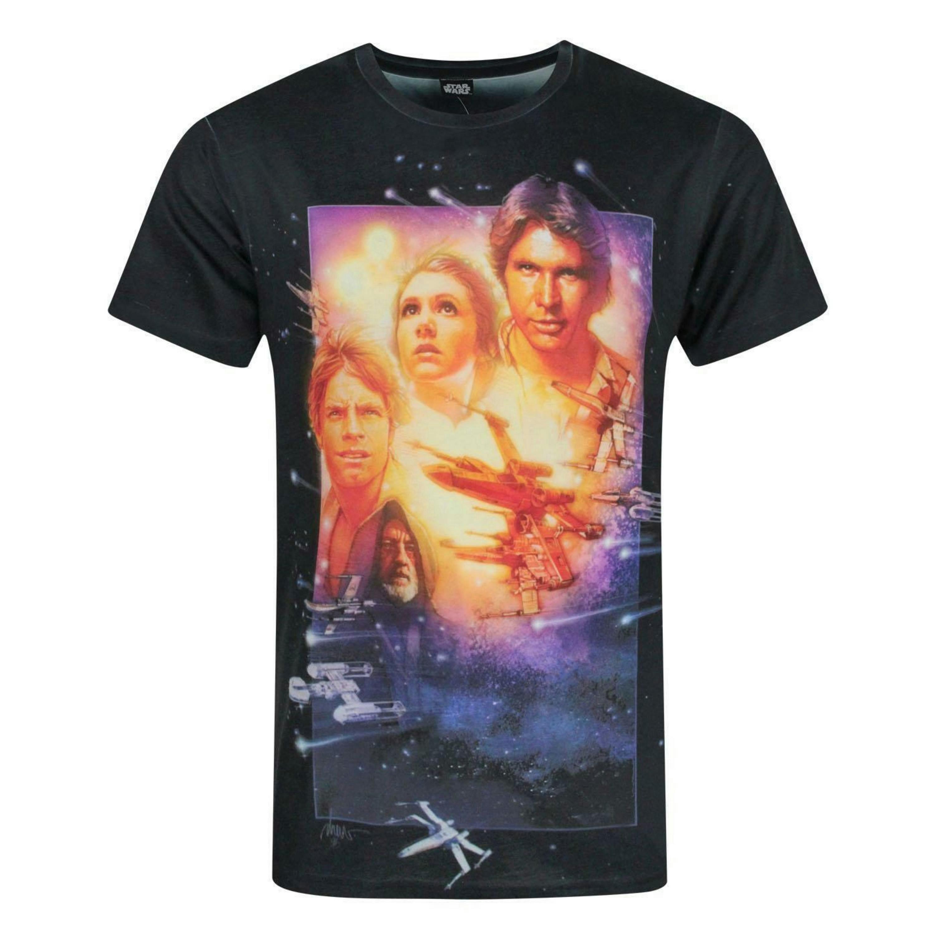Star Wars Mens White Short Sleeved T-Shirt by Vanilla Underground , view 1 of 1
