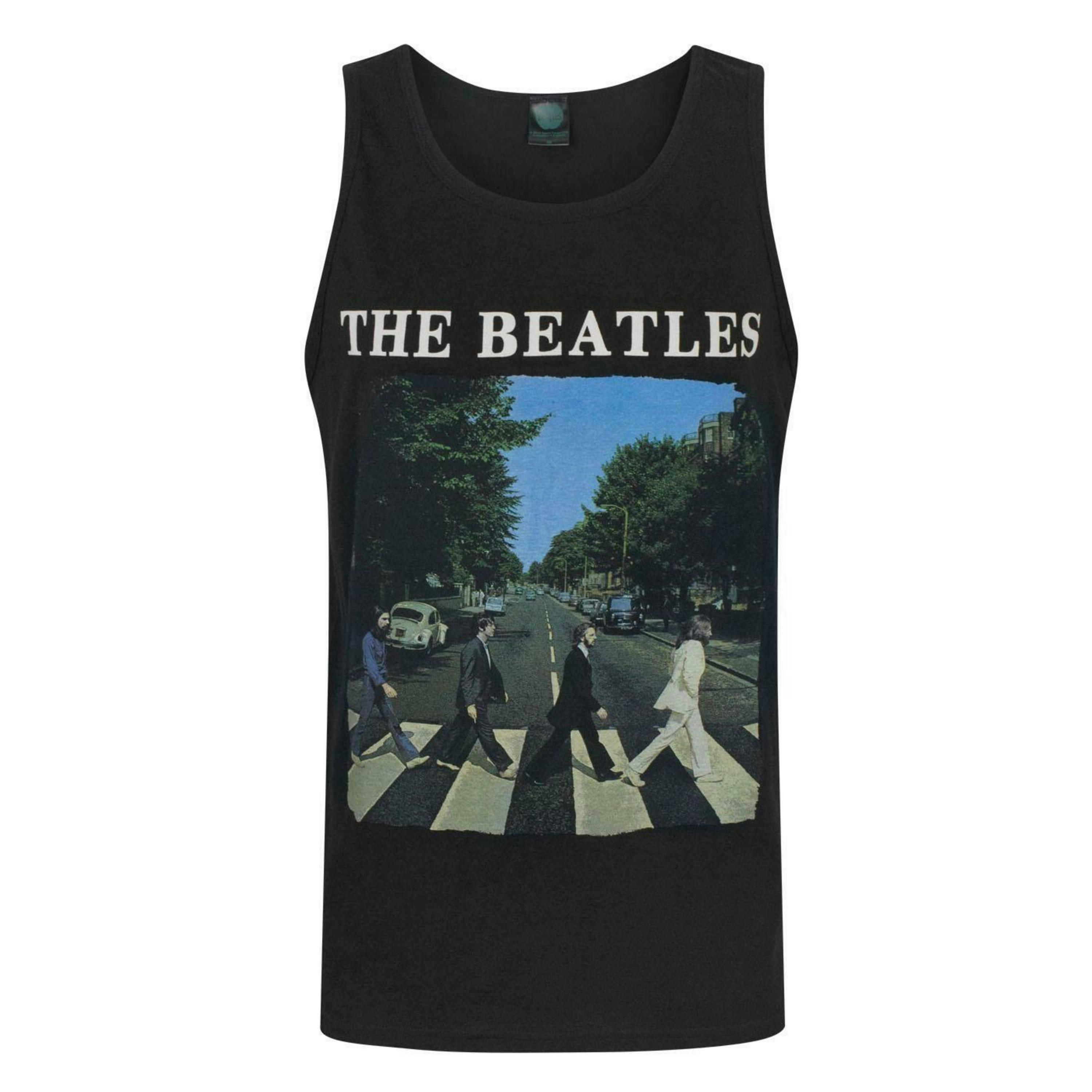 The Beatles Mens Black Band Members Vest by Vanilla Underground , view 1 of 4