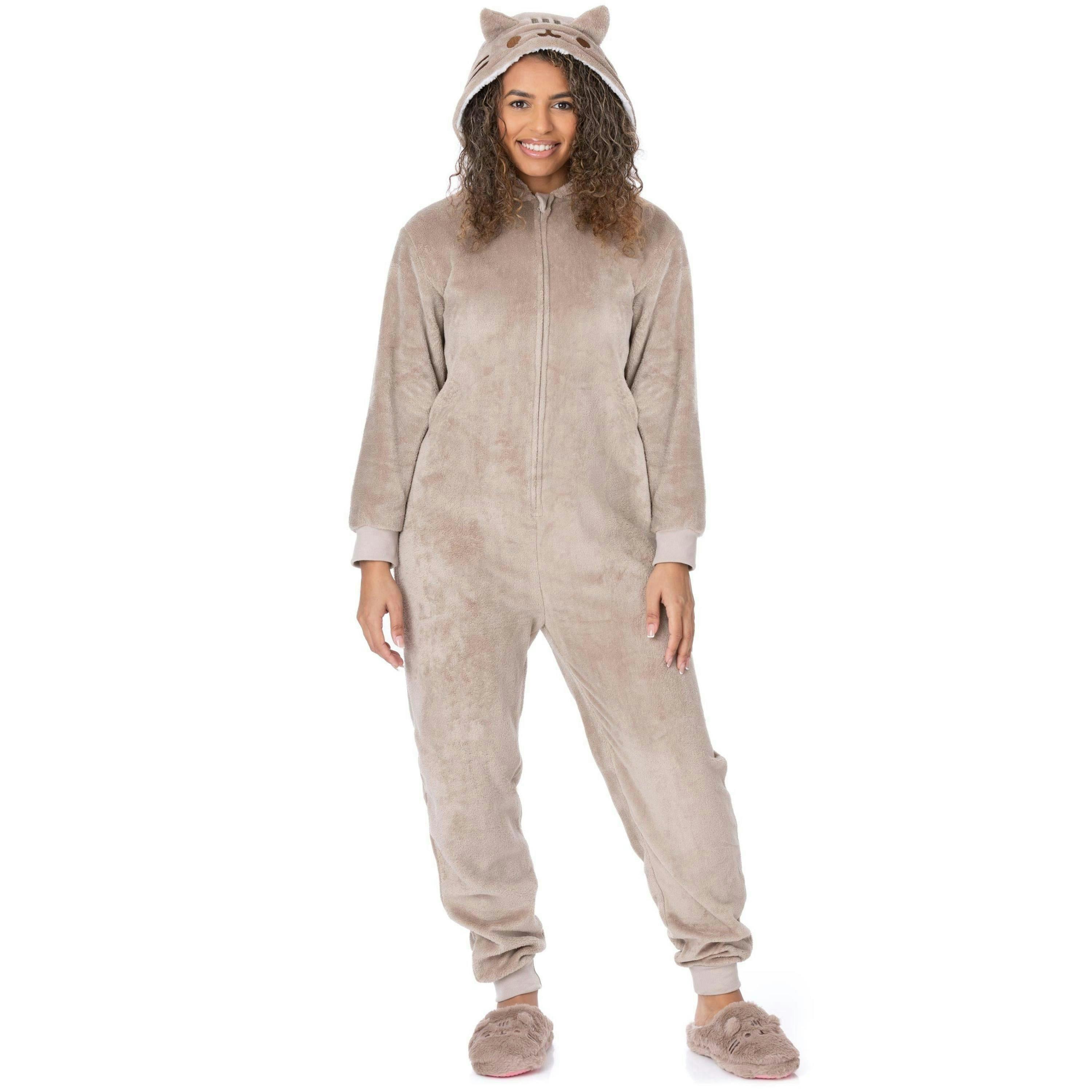 Pusheen Womens Brown Pusheen The Cat Onesie by Vanilla Underground , view 1 of 6