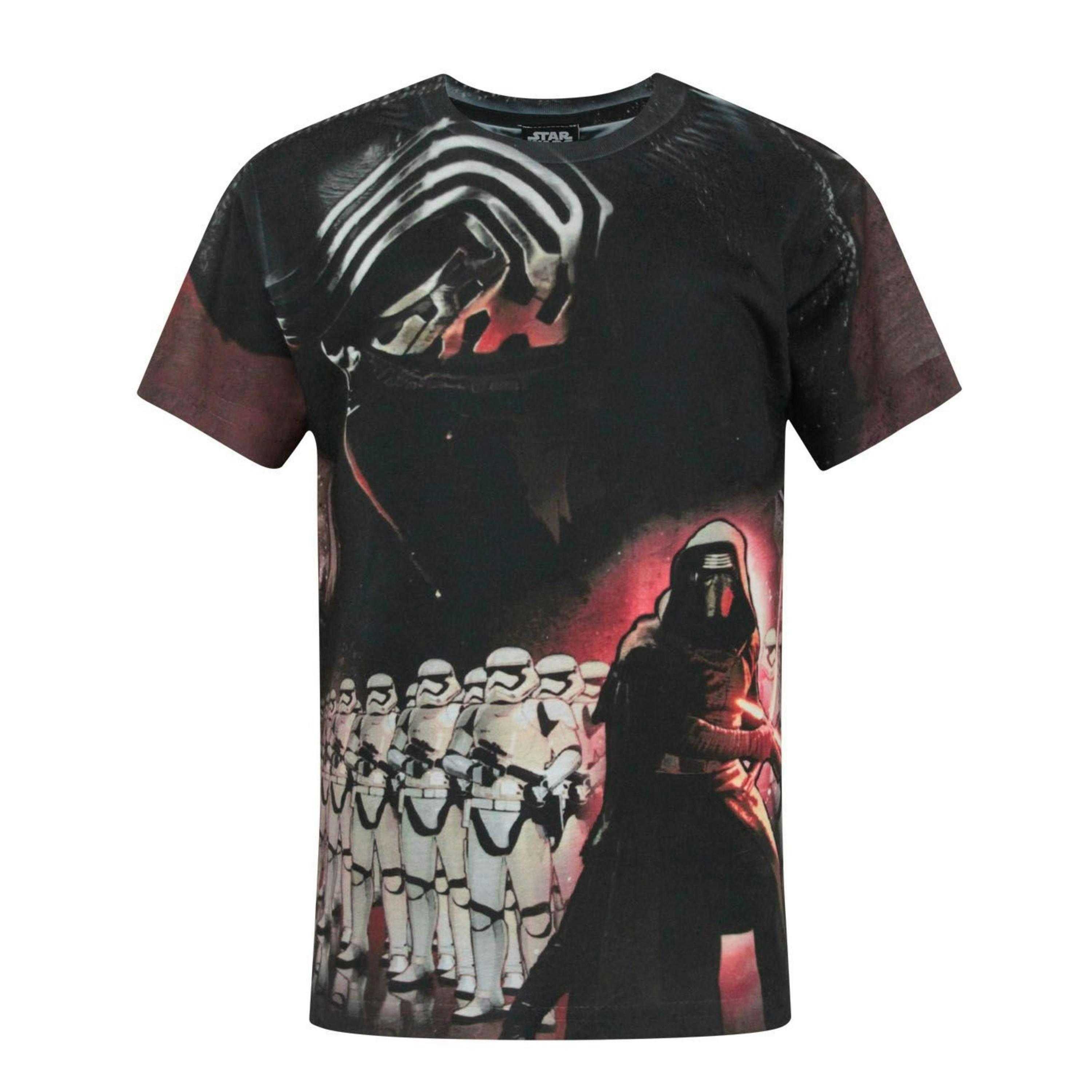 Star Wars Boys White Kylo Ren Short Sleeved T-Shirt by Vanilla Underground , view 1 of 1