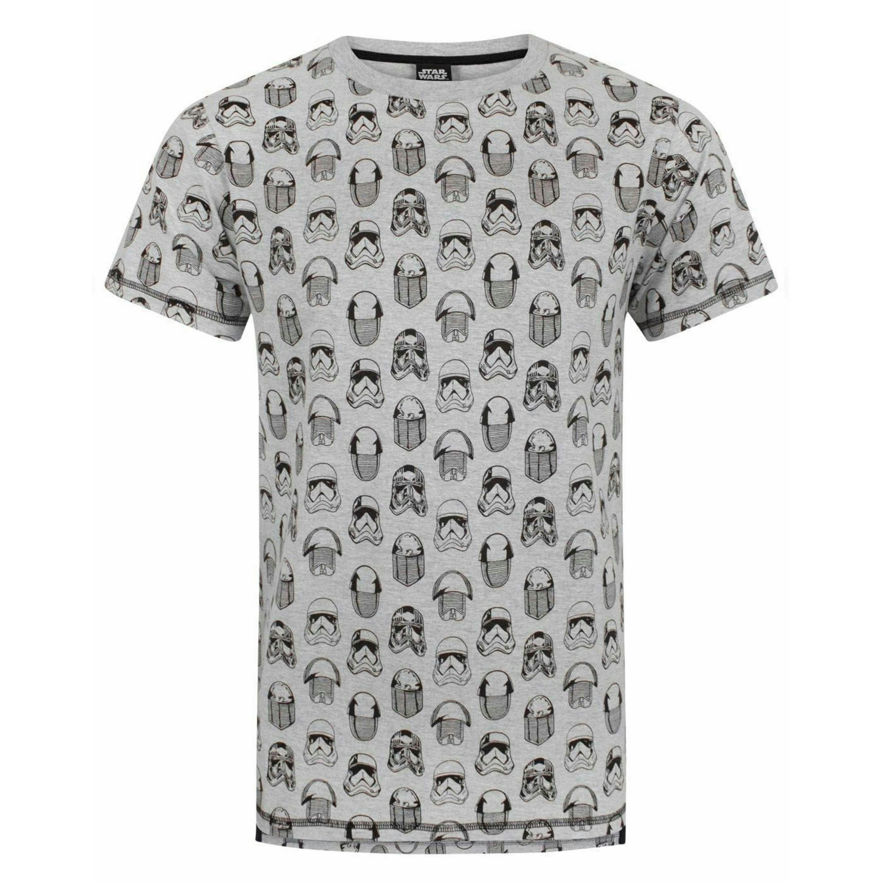 Star Wars Mens Grey Short Sleeved T-Shirt by Vanilla Underground , view 1 of 6