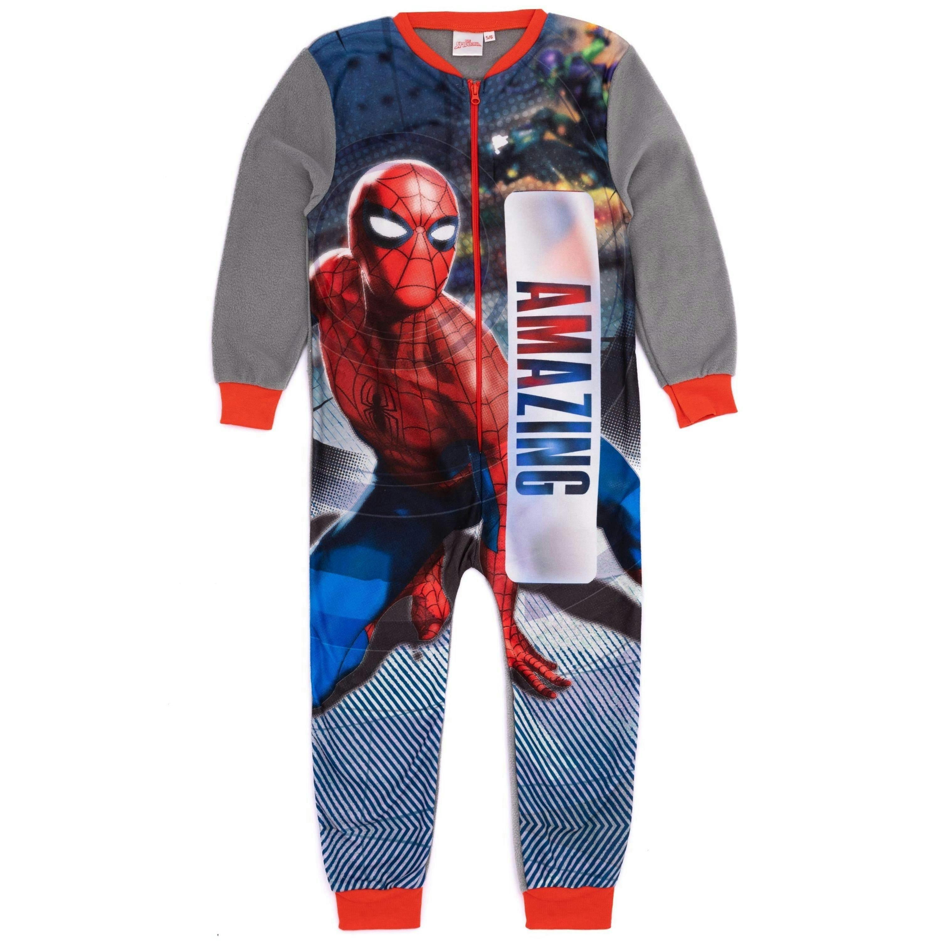 Marvel Boys Grey Spider-Man Onesie by Vanilla Underground , view 1 of 6