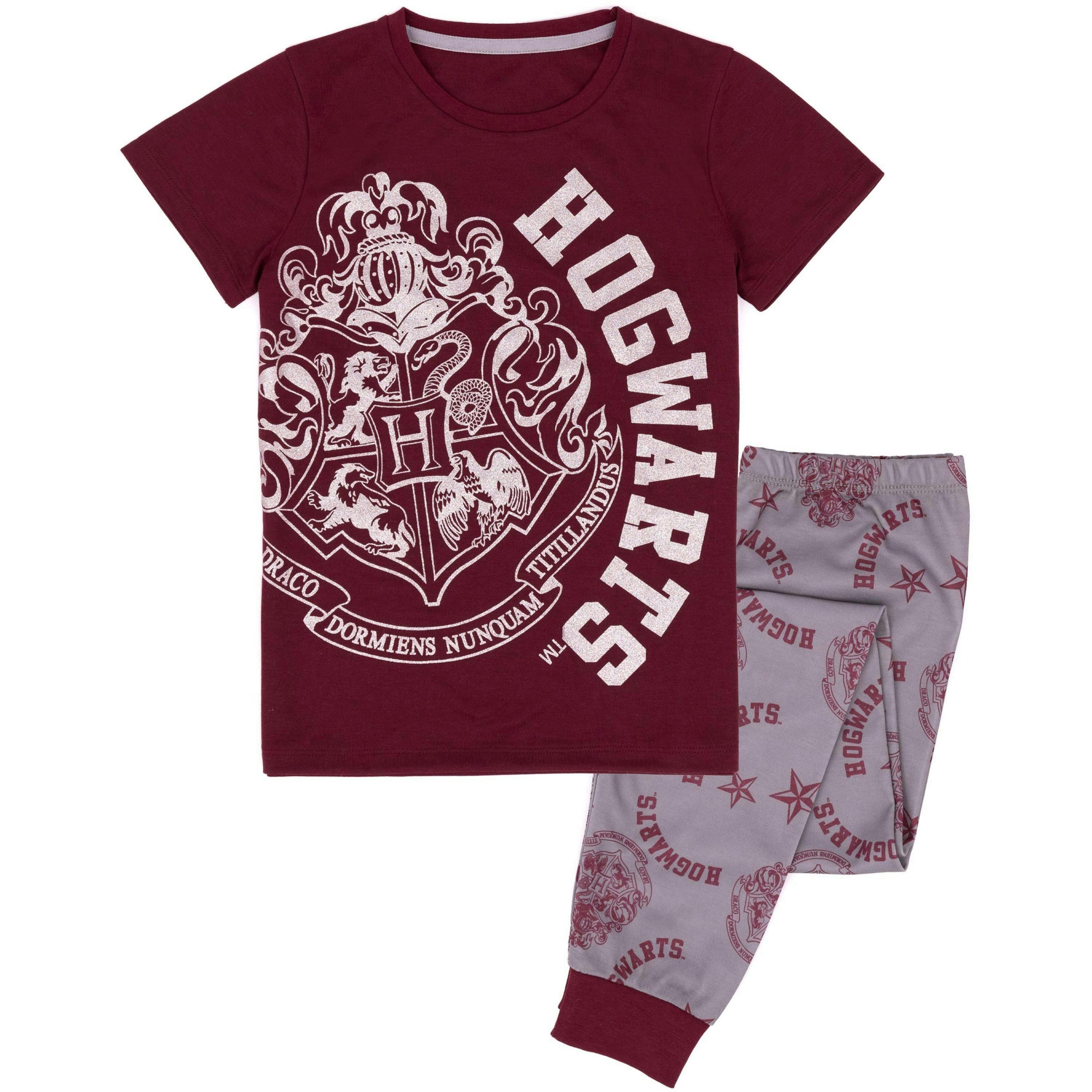 Harry Potter Girls Red Short Sleeve Long Leg Pyjama Set by Vanilla Underground , view 1 of 6