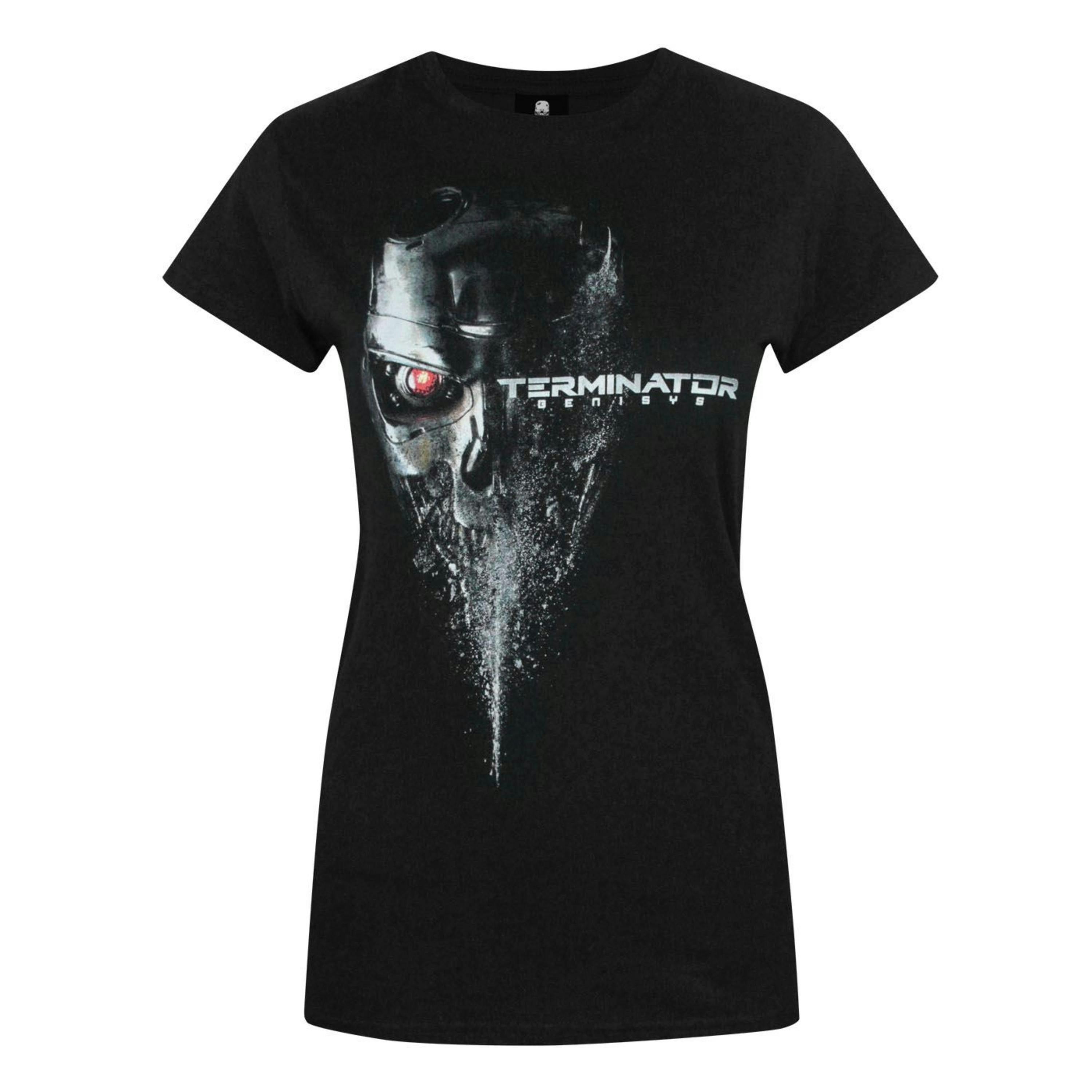 Terminator Womens Black Logo Short Sleeved T-Shirt by Vanilla Underground , view 1 of 1