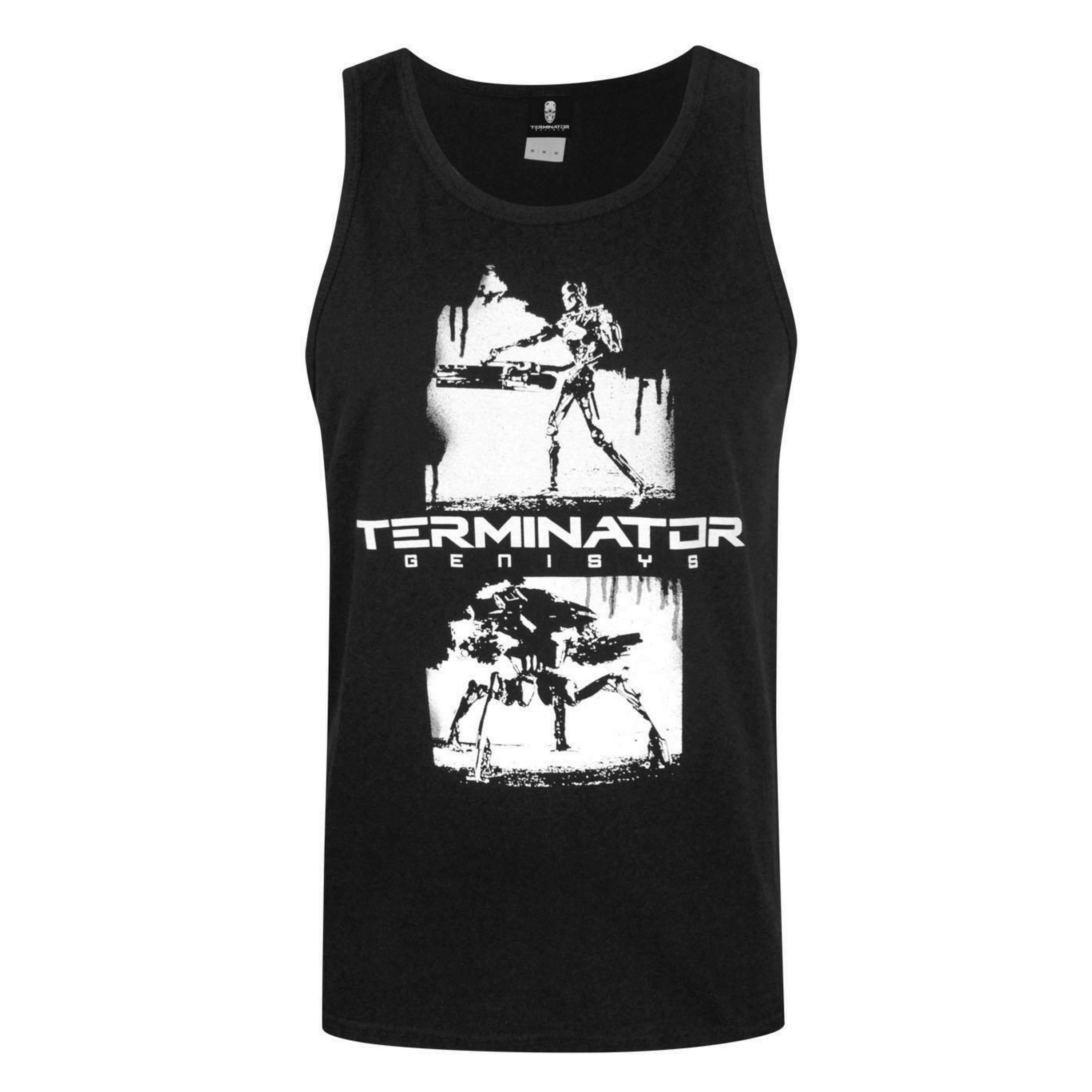 Terminator Mens Black Movie Graphic Vest by Vanilla Underground , view 1 of 4