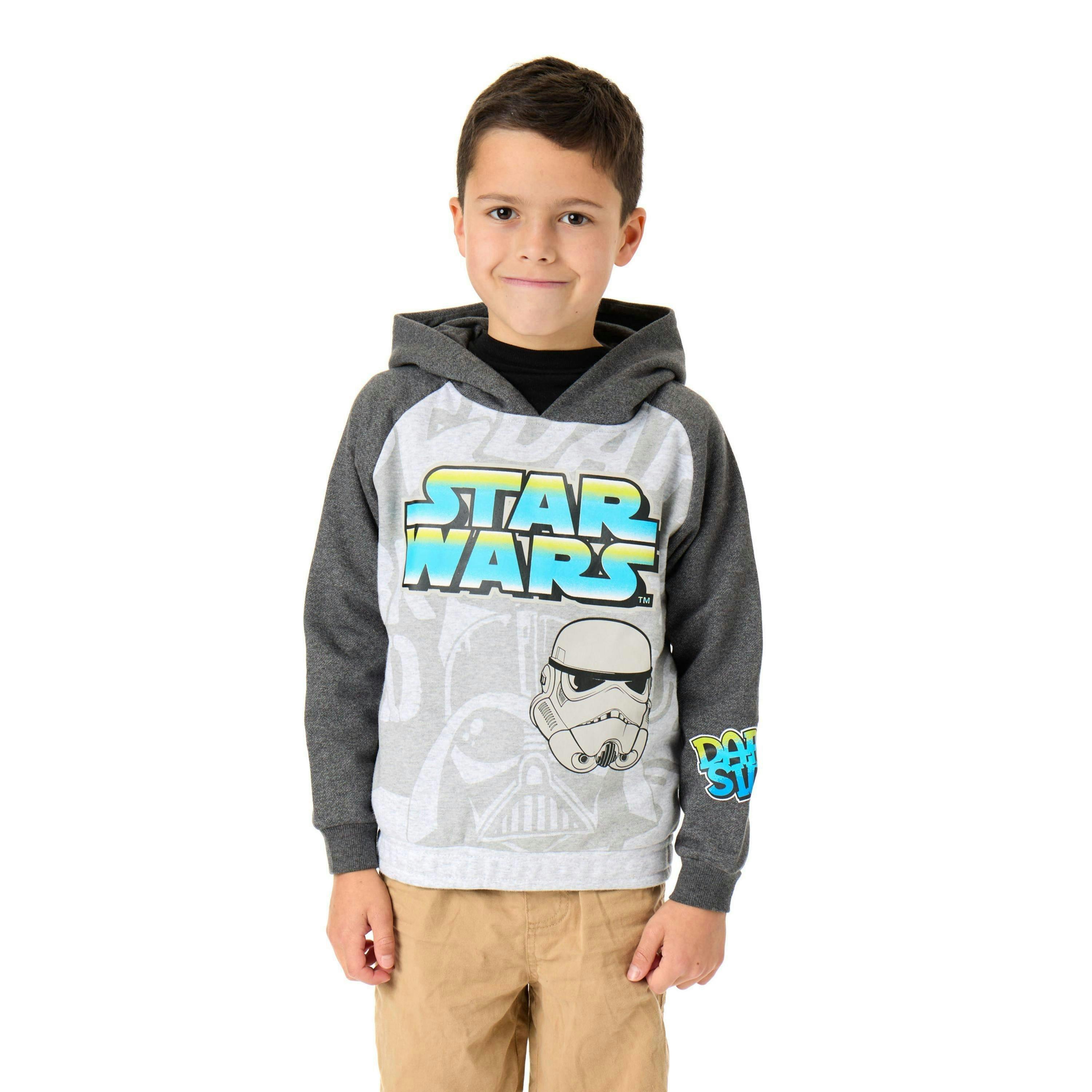 Star Wars Unisex Kids Grey Front Print Hoodie [dis] by Vanilla Underground , view 1 of 6