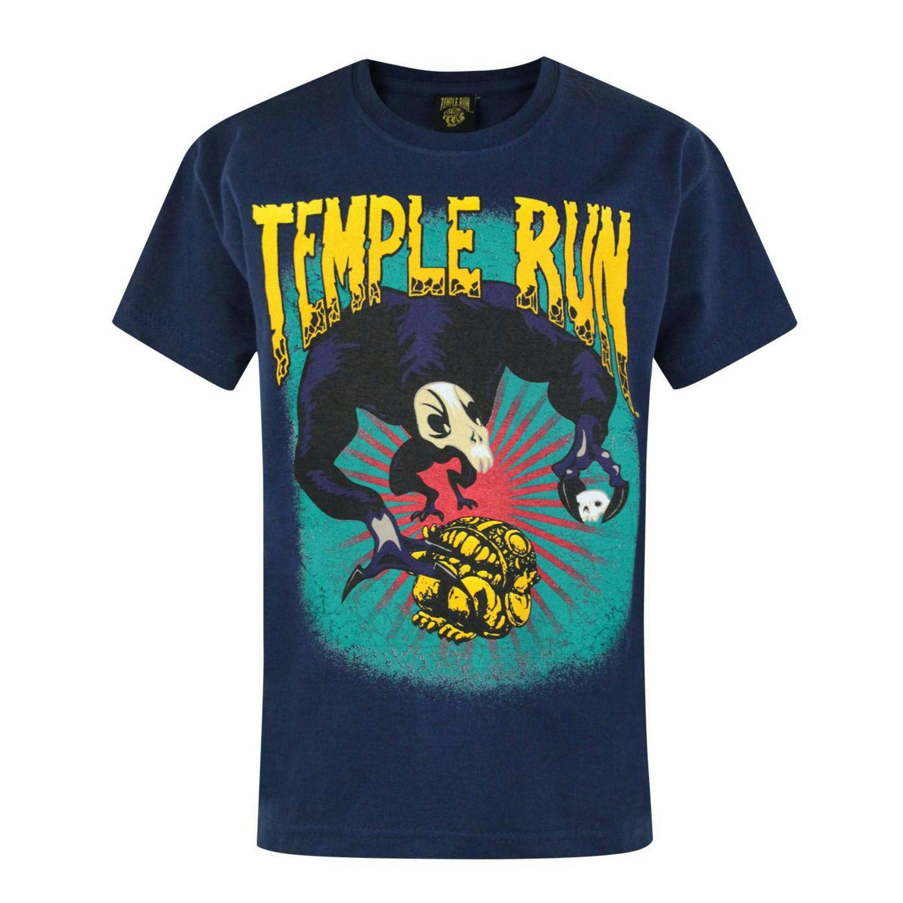 Temple Run Boys Blue Short Sleeved T-Shirt by Vanilla Underground , view 1 of 1