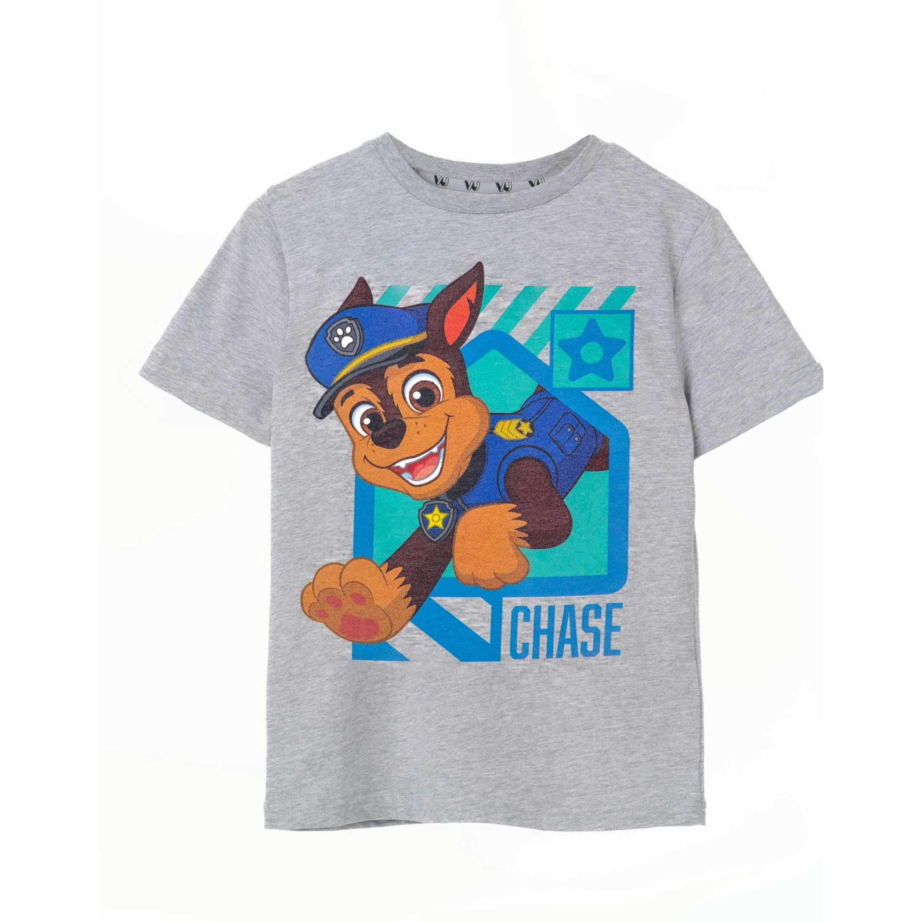 Paw Patrol Boys Grey Chase Short Sleeved T-Shirt by Vanilla Underground , view 1 of 6