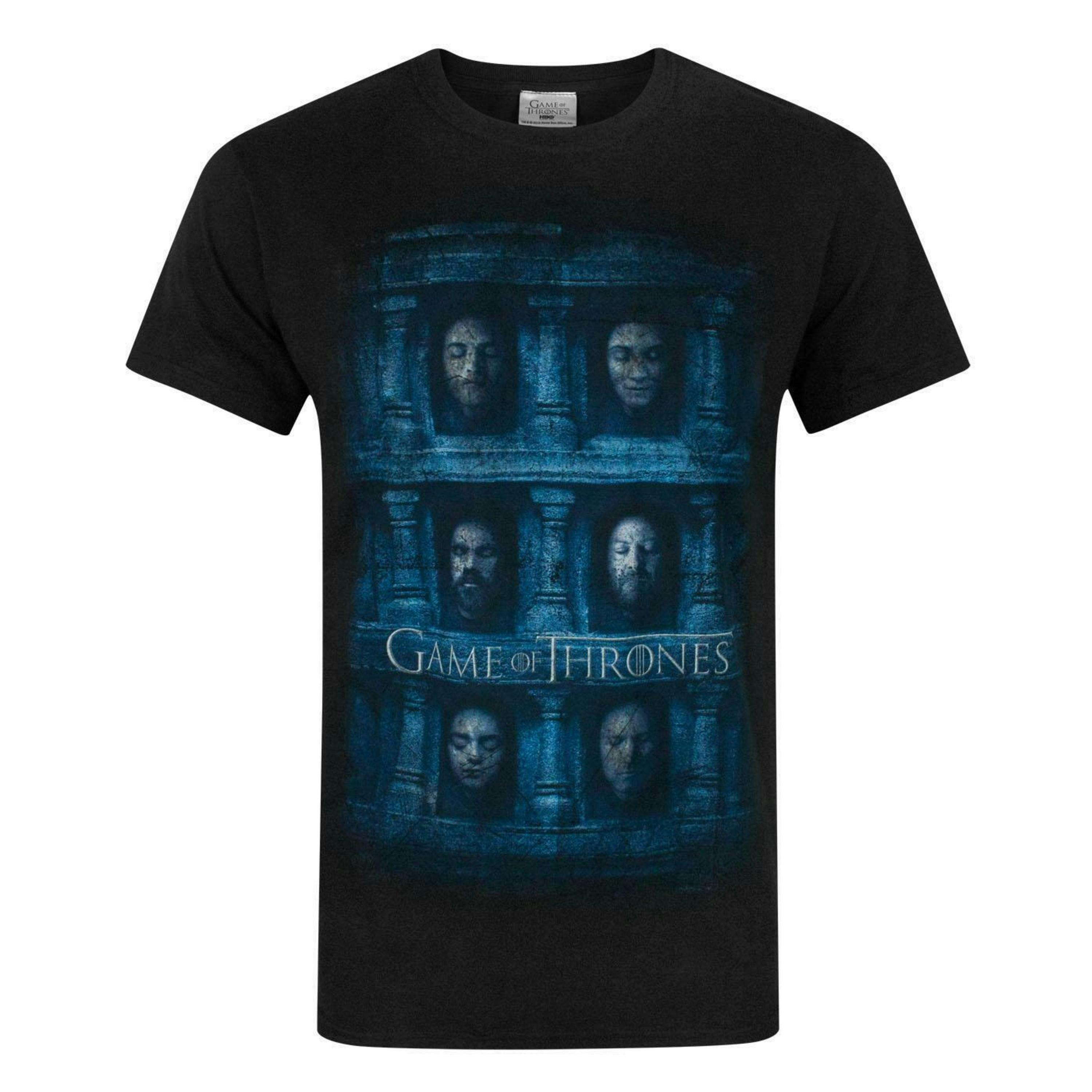 Game of Thrones Mens Black Multi Character Short Sleeved T-Shirt by Vanilla Underground , view 1 of 4