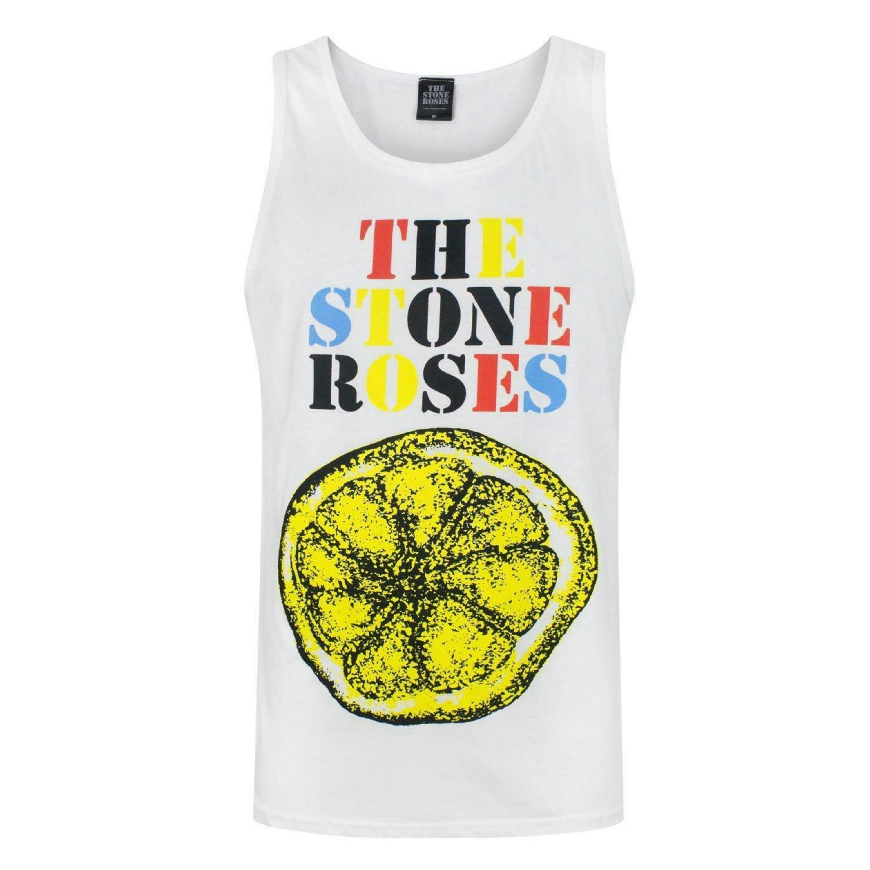 The Stone Roses Mens White Logo Vest by Vanilla Underground , view 1 of 4