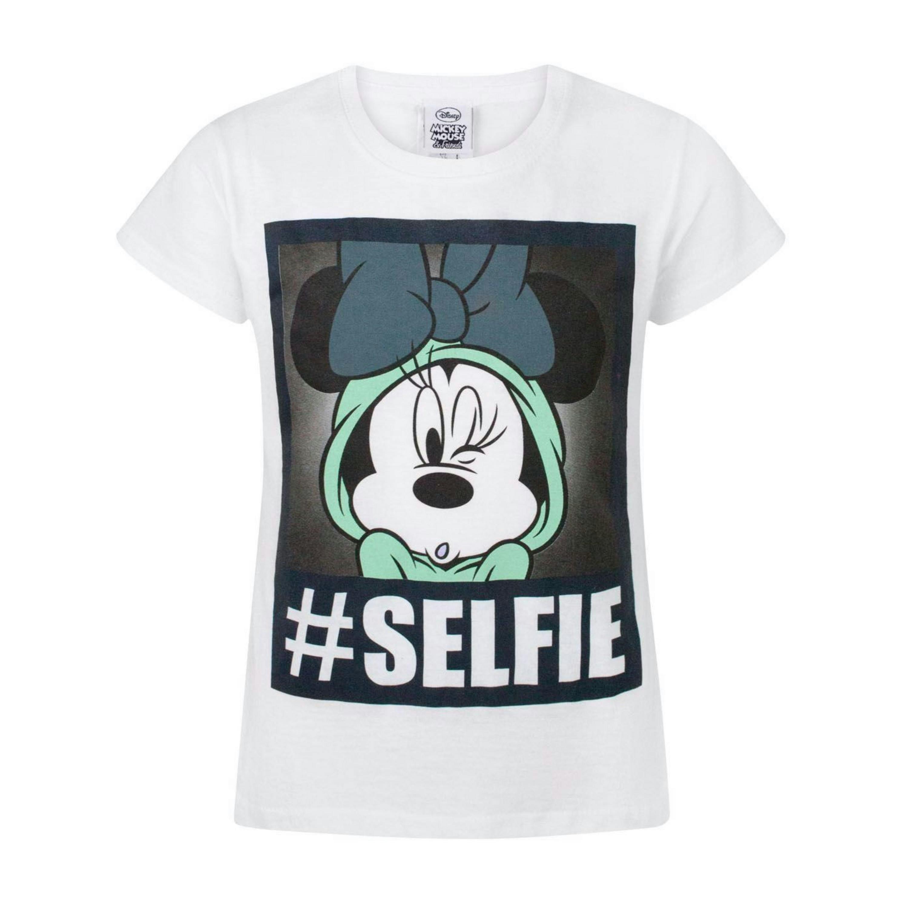 Disney Minnie Mouse GirlsWhite Short Sleeved T-Shirt by Vanilla Underground , view 1 of 1