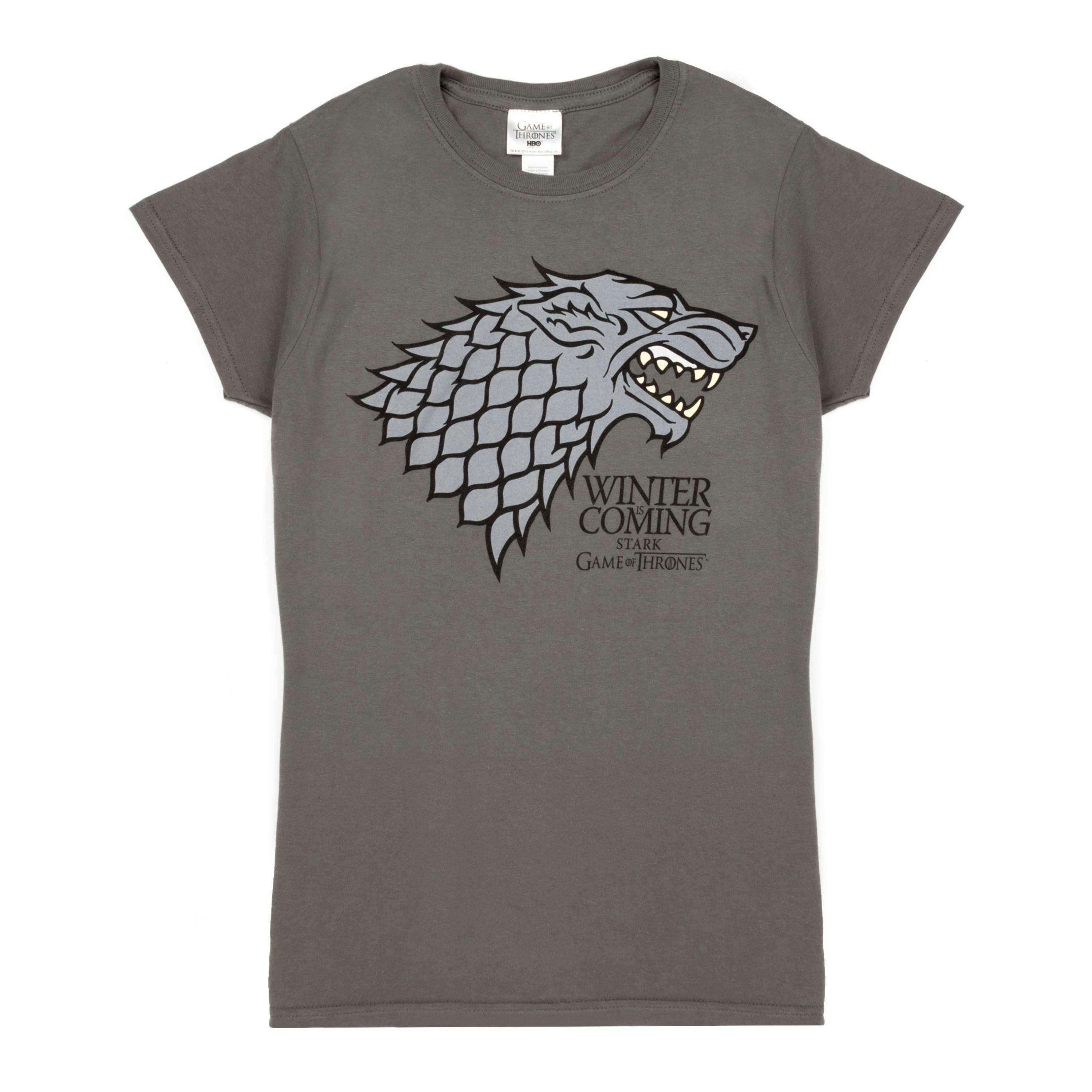 Game of Thrones Womens Grey Short Sleeved T-Shirt by Vanilla Underground , view 1 of 3