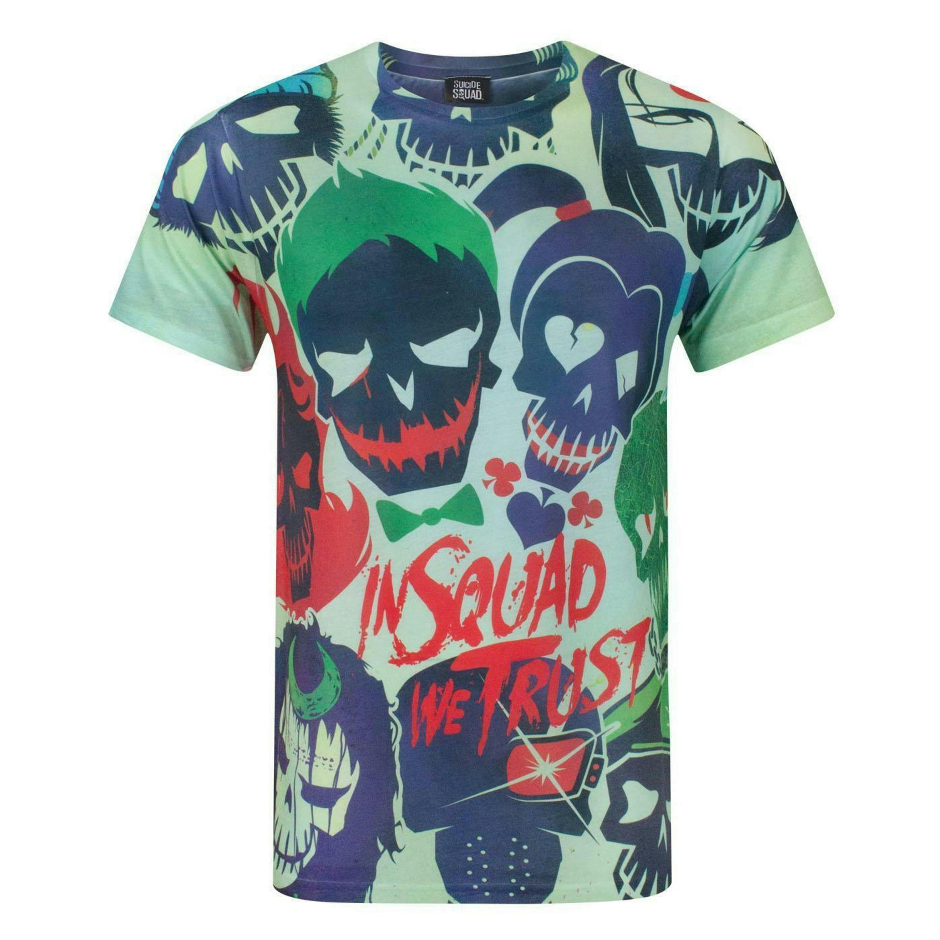 DC Comics Mens White Sublimation Short Sleeved T-Shirt by Vanilla Underground , view 1 of 4