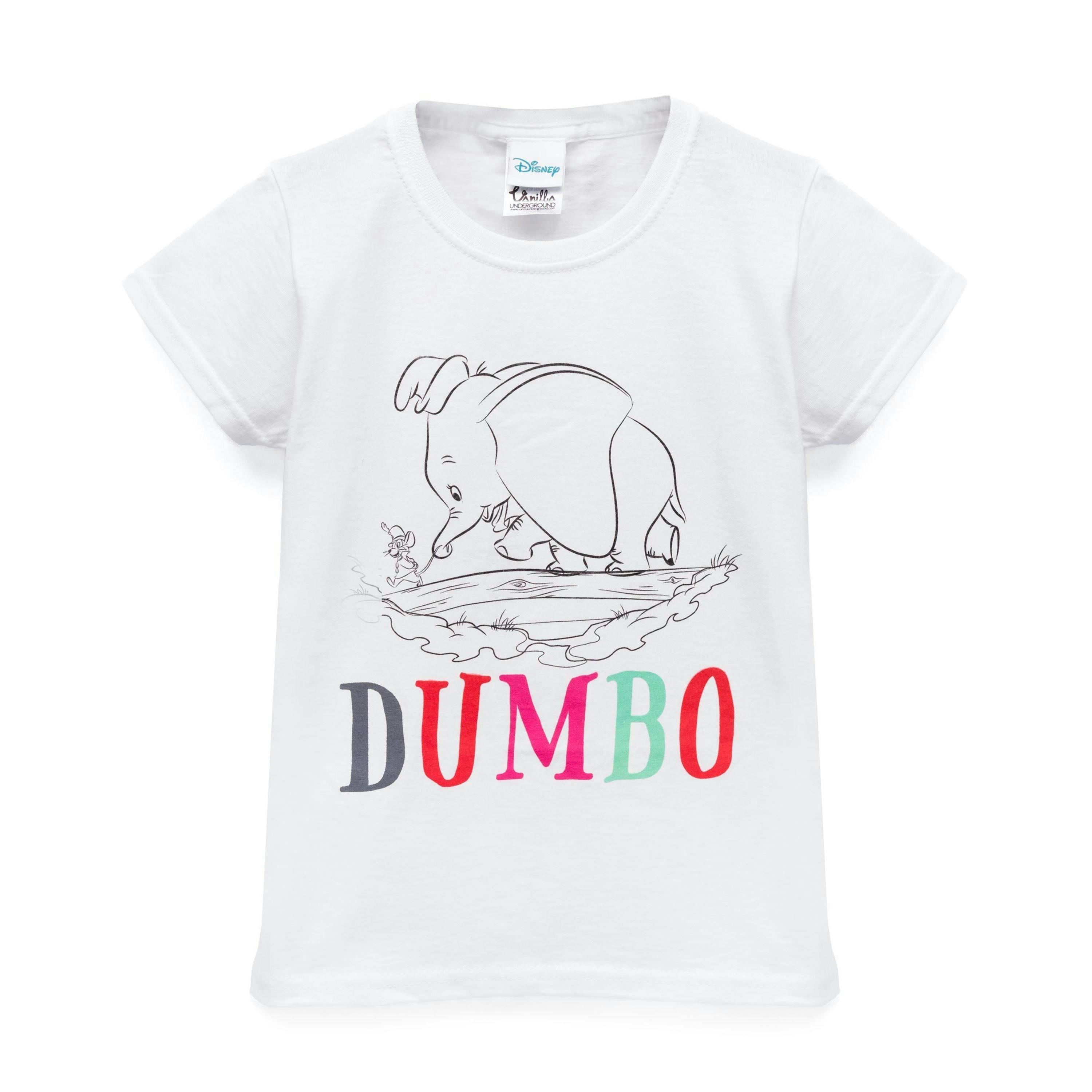 Disney Girls Multicoloured Dumbo Short Sleeved T-Shirt by Vanilla Underground , view 1 of 5