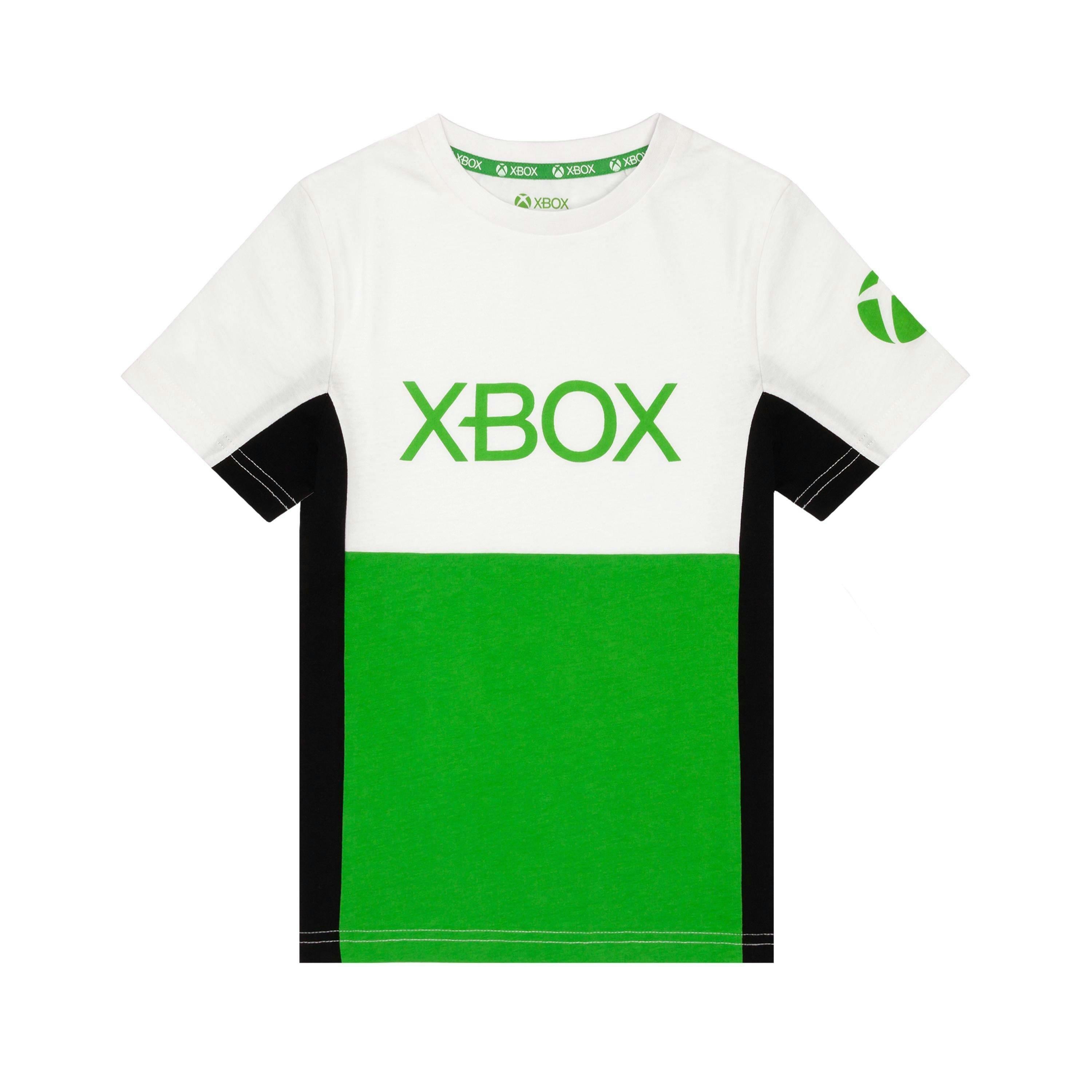 Xbox Boys White Cut & Sew Xbox Logo Short Sleeved T-Shirt by Vanilla Underground , view 1 of 6