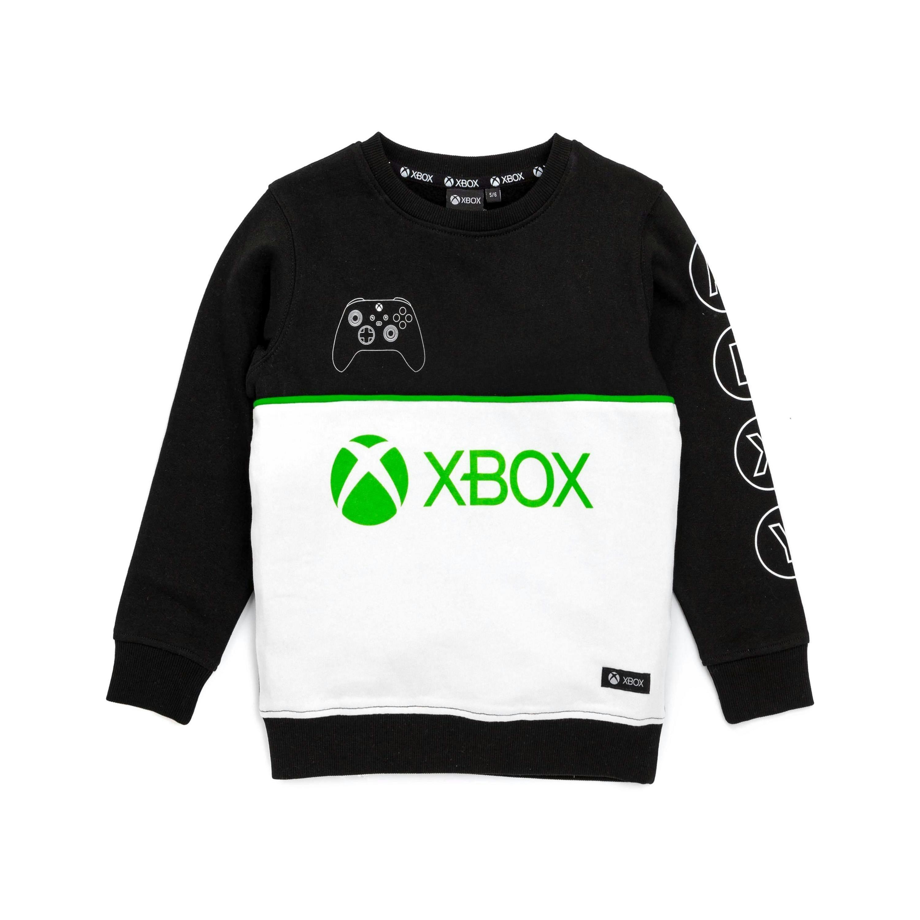 Xbox Boys Black Logo & Controller Graphic Print Sweatshirt by Vanilla Underground , view 1 of 6