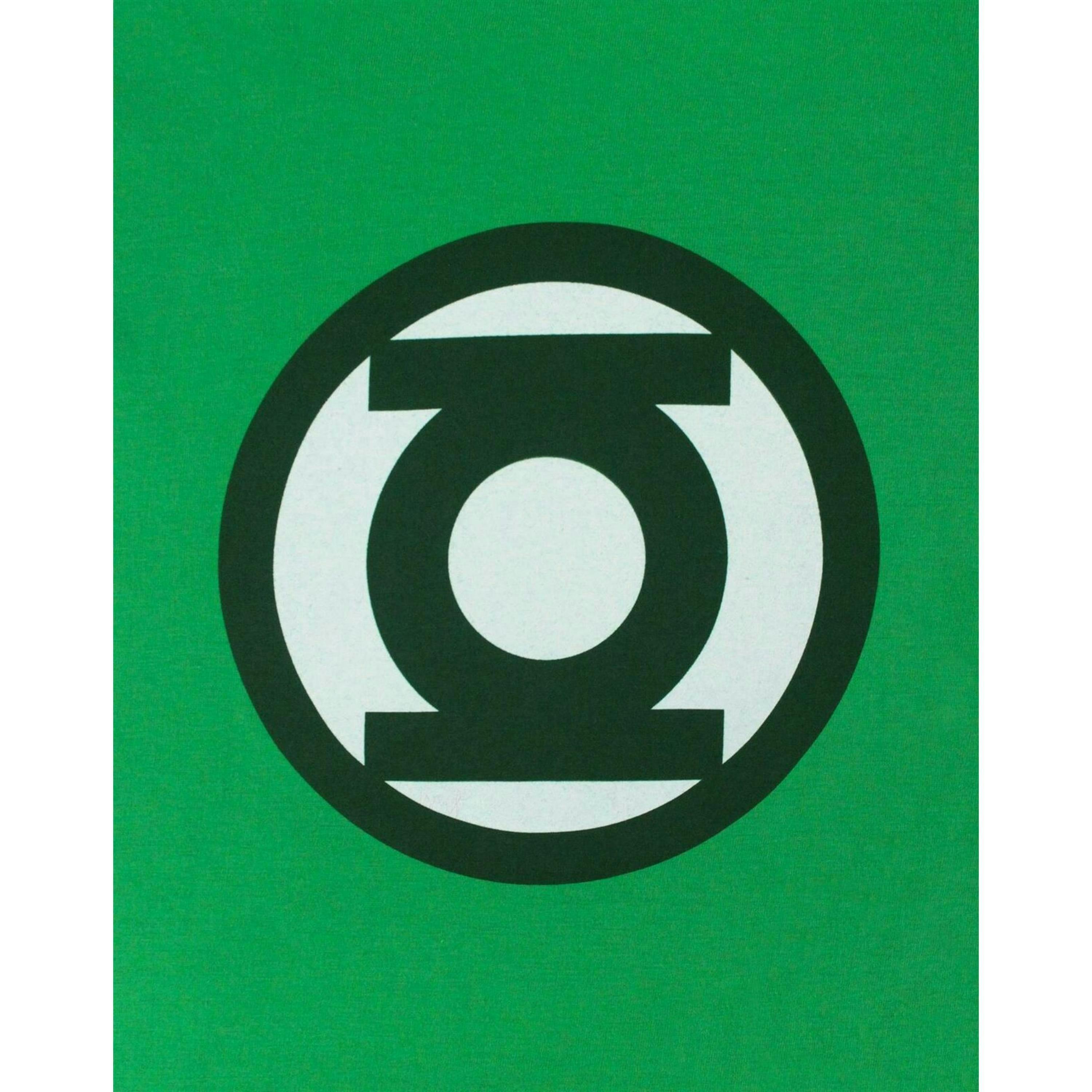 Green Lantern Boys Green Short Sleeved T-Shirt by Vanilla Underground , view 1 of 1