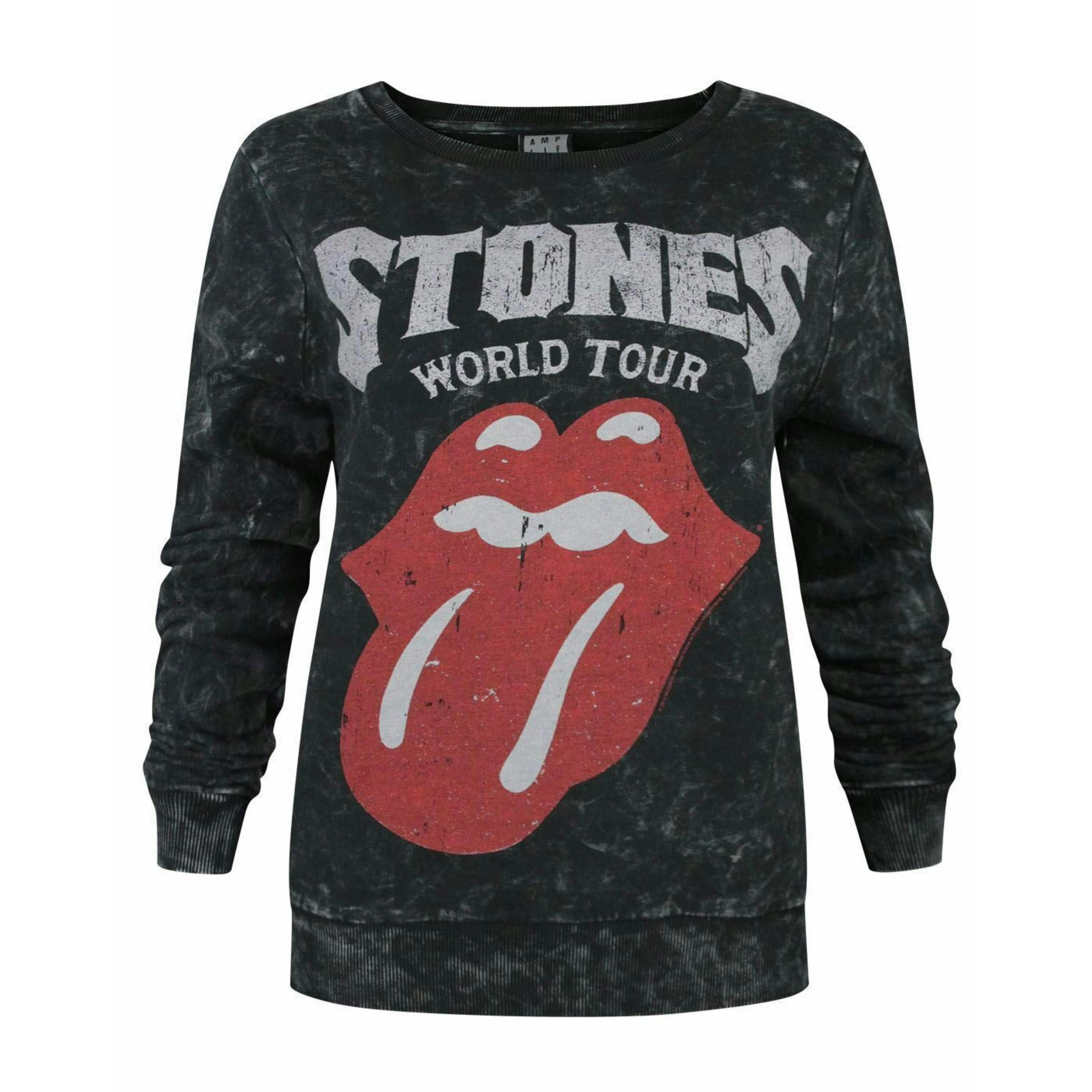 Amplified Clothing Womens Grey Rolling Stones Sweatshirt by Vanilla Underground , view 1 of 5