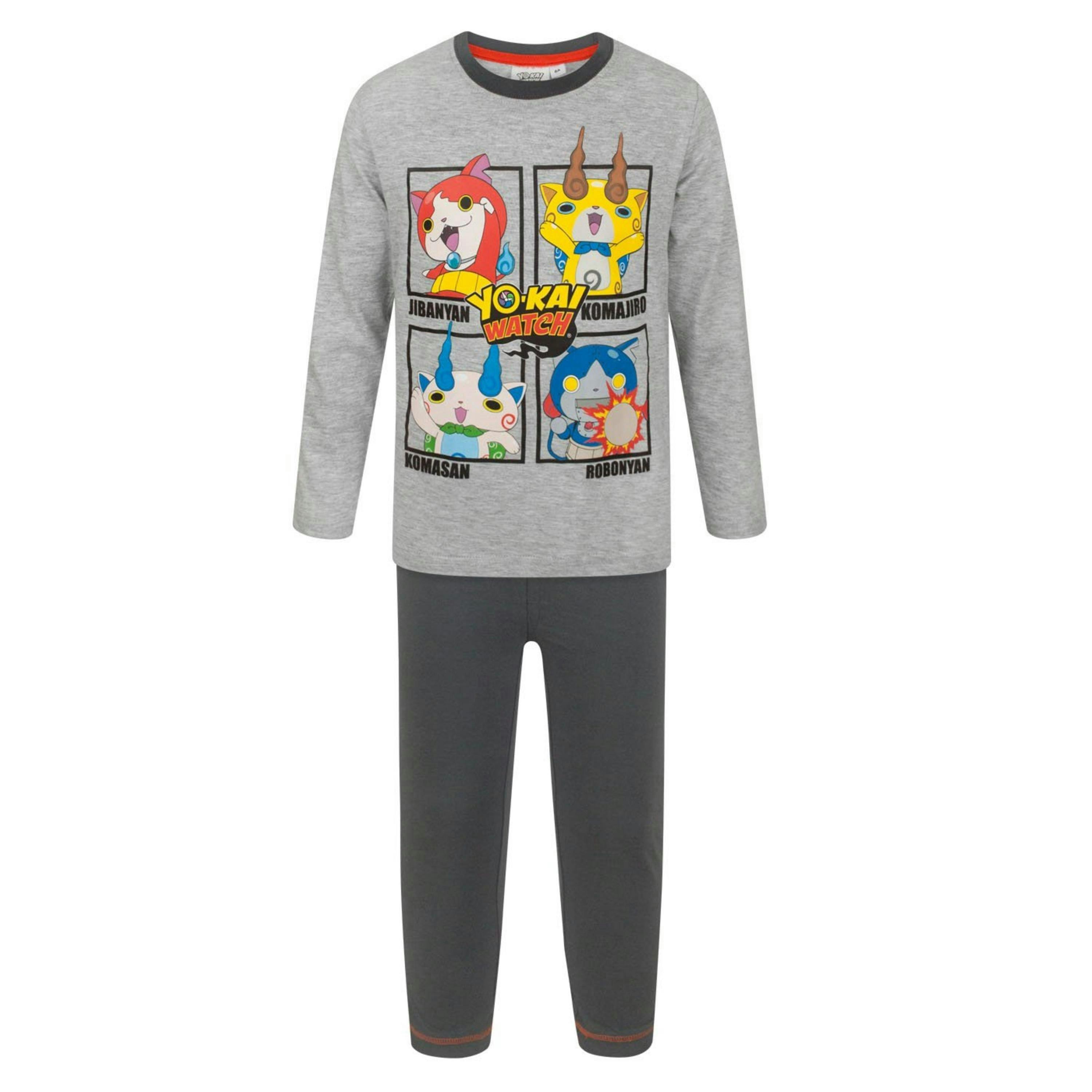 Yo Kai Watch Boys Grey Short Sleeve Short Leg Pyjama Set by Vanilla Underground , view 1 of 1