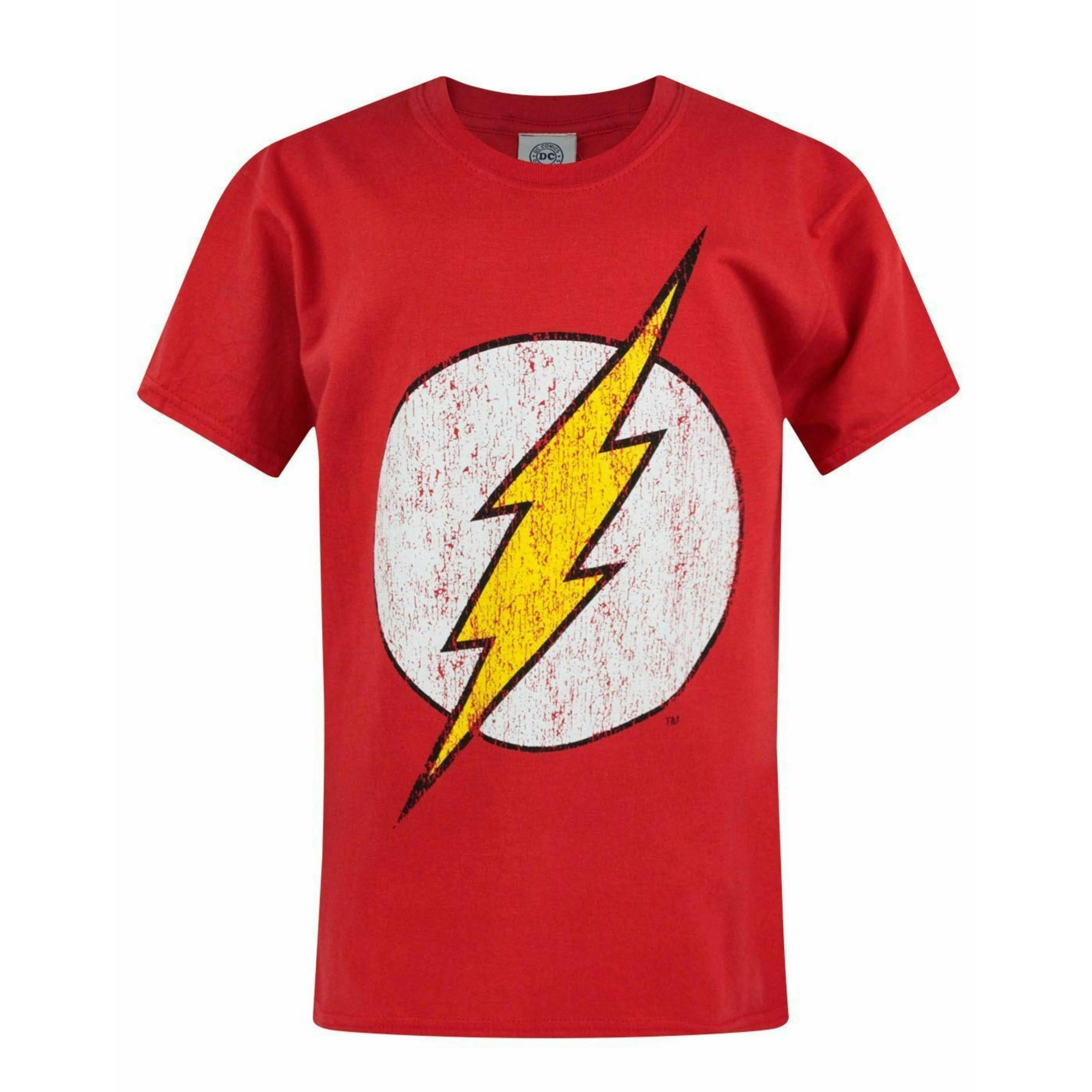 DC Comics Boys Red Logo Short Sleeved T-Shirt by Vanilla Underground , view 1 of 4