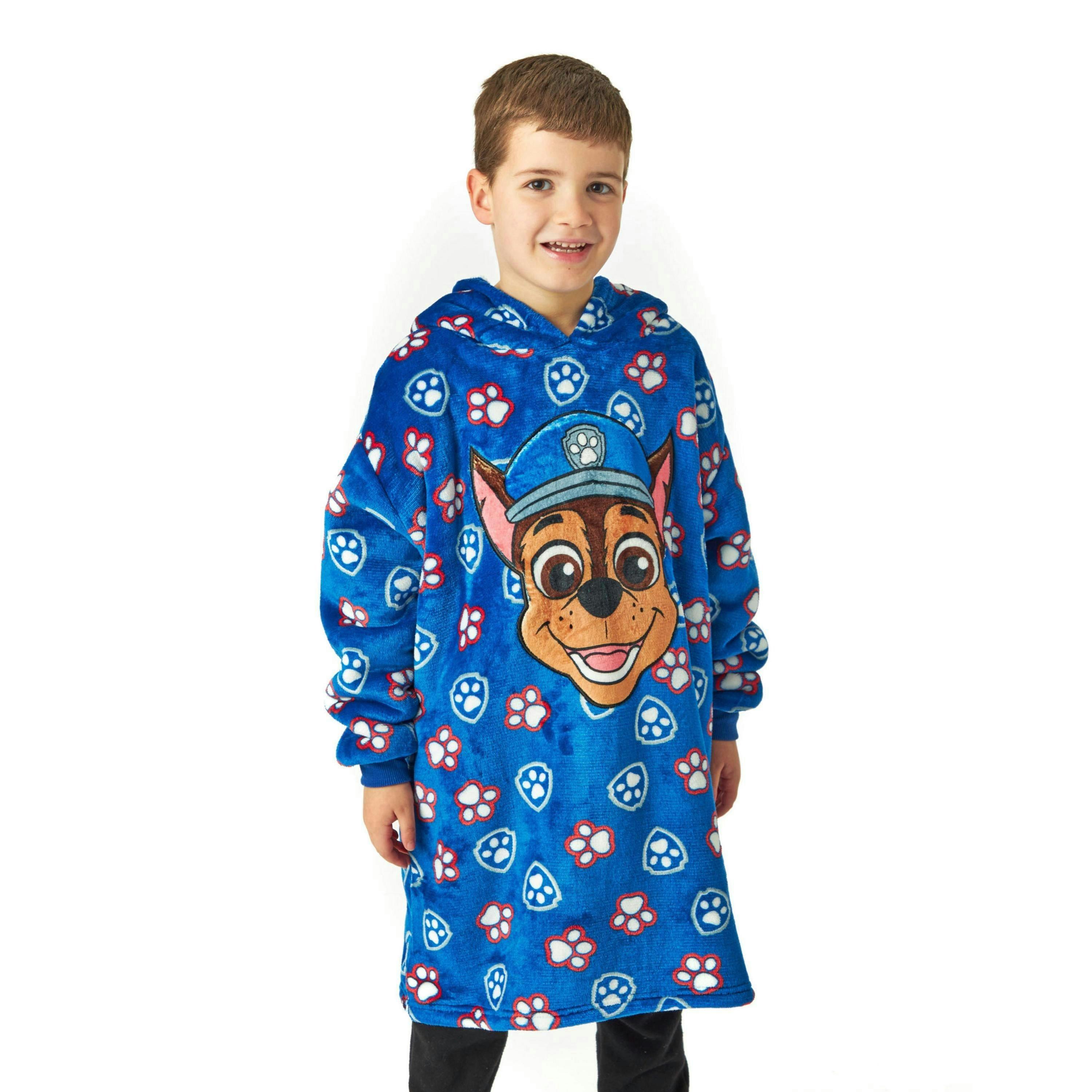 Paw Patrol Boys Blue Blanket Hoodie by Vanilla Underground , view 1 of 6