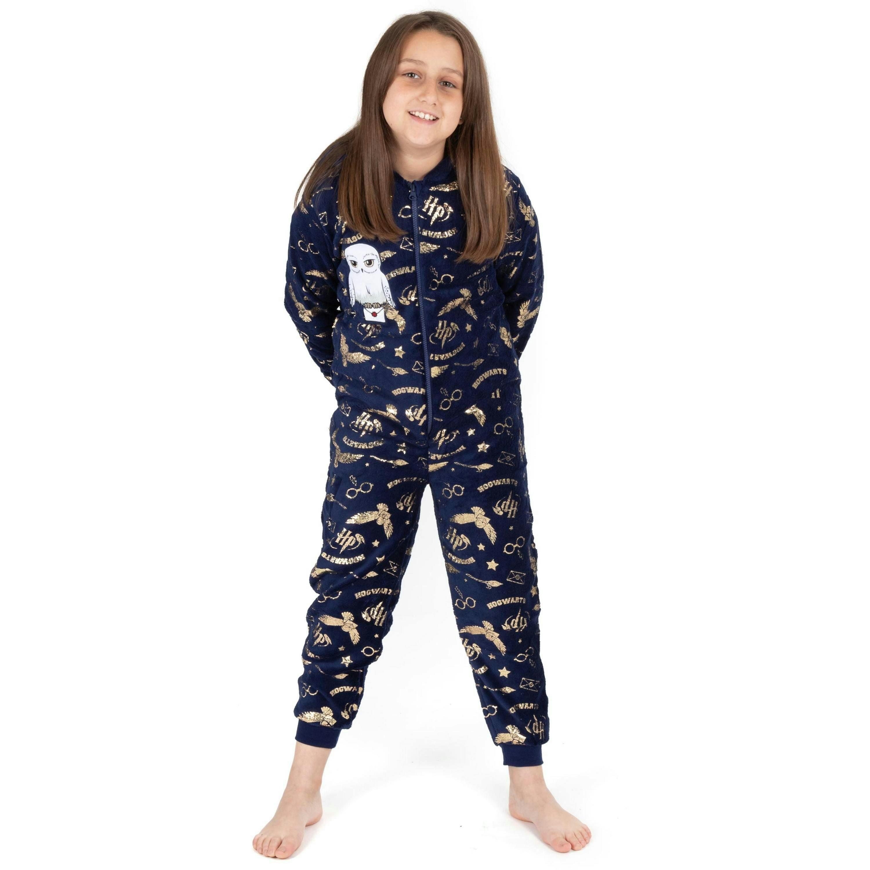 Harry Potter Girls Blue Hedwig Applique Onesie by Vanilla Underground , view 1 of 3