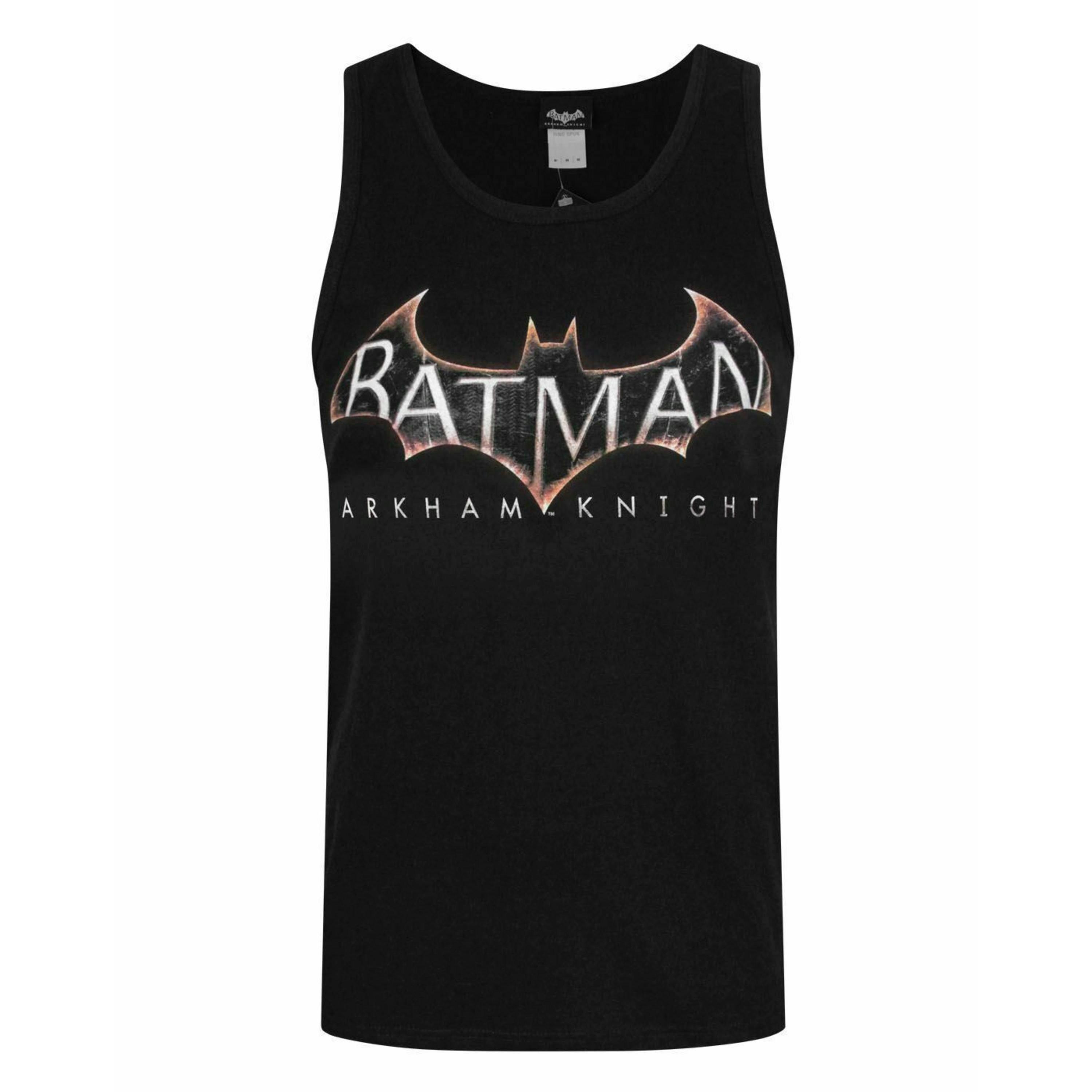 DC Comics Mens Black Batman Arkham Knight Logo Vest by Vanilla Underground , view 1 of 4