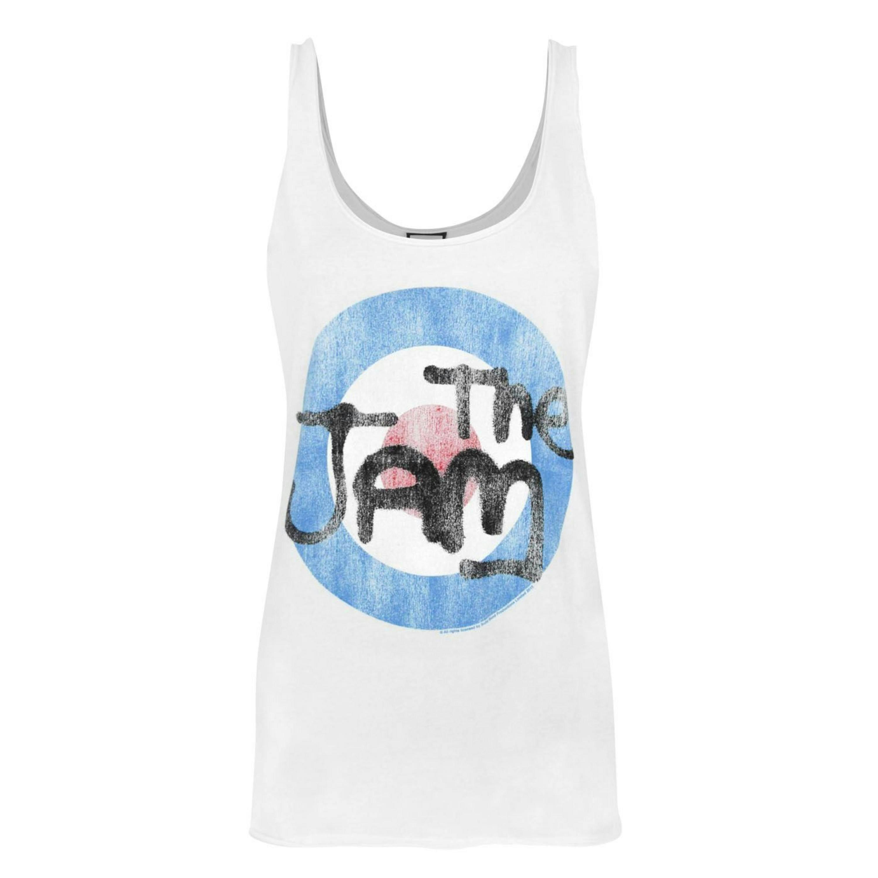 Amplified Clothing Womens White The Jam Logo Vest by Vanilla Underground , view 1 of 1