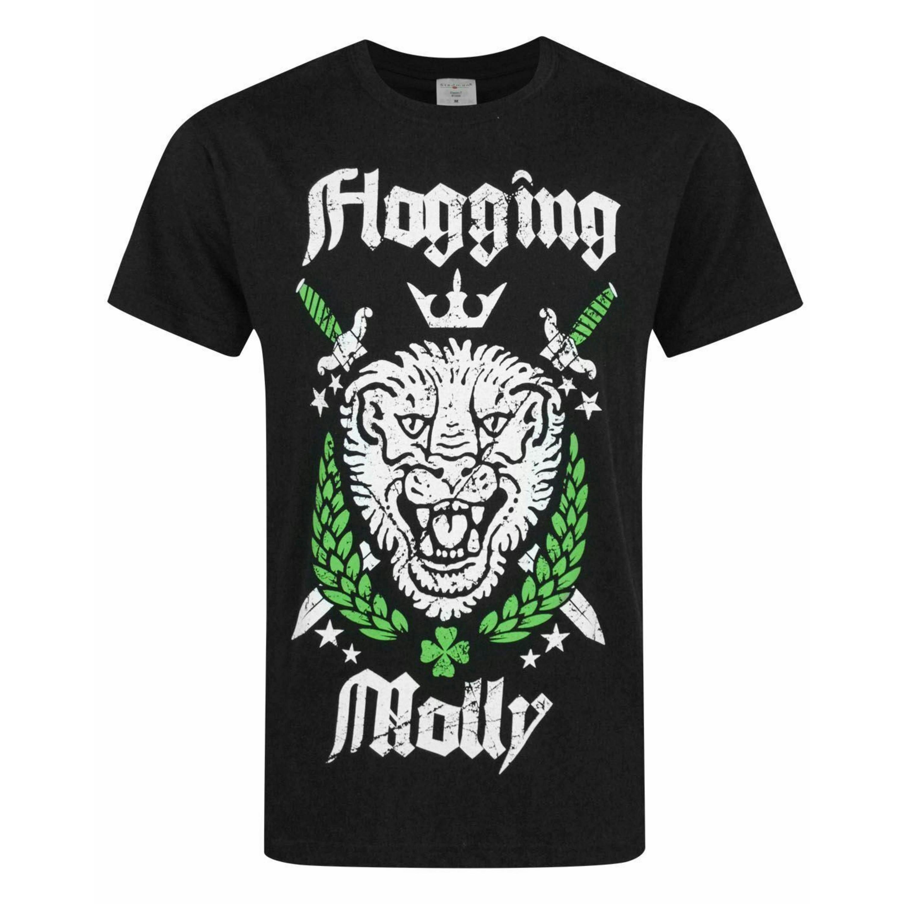Flogging Molly Mens Black Lion Graphic Short Sleeved T-Shirt by Vanilla Underground , view 1 of 4