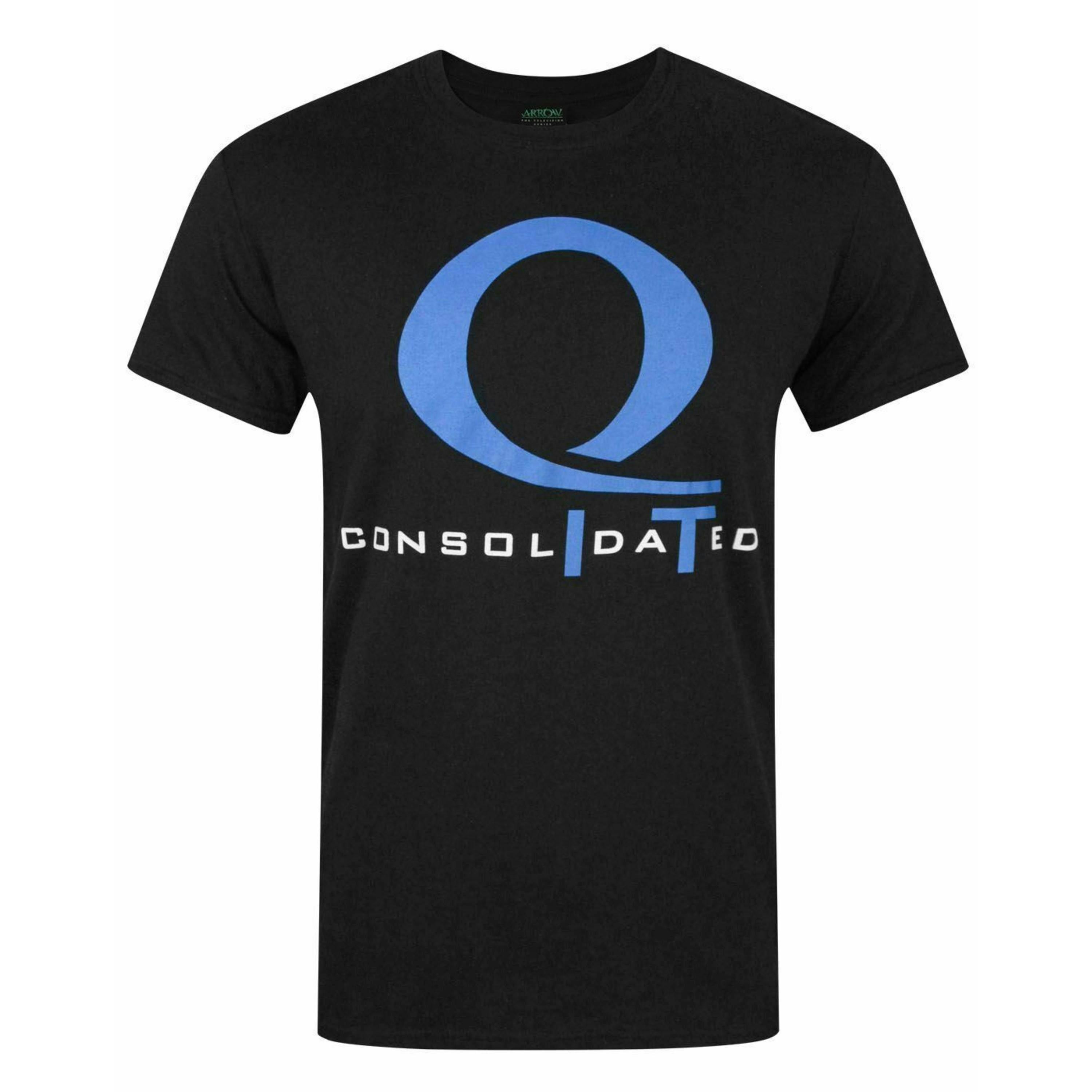 DC Comics Mens Black Queen Consolidated Logo Short Sleeved T-Shirt by Vanilla Underground , view 1 of 4