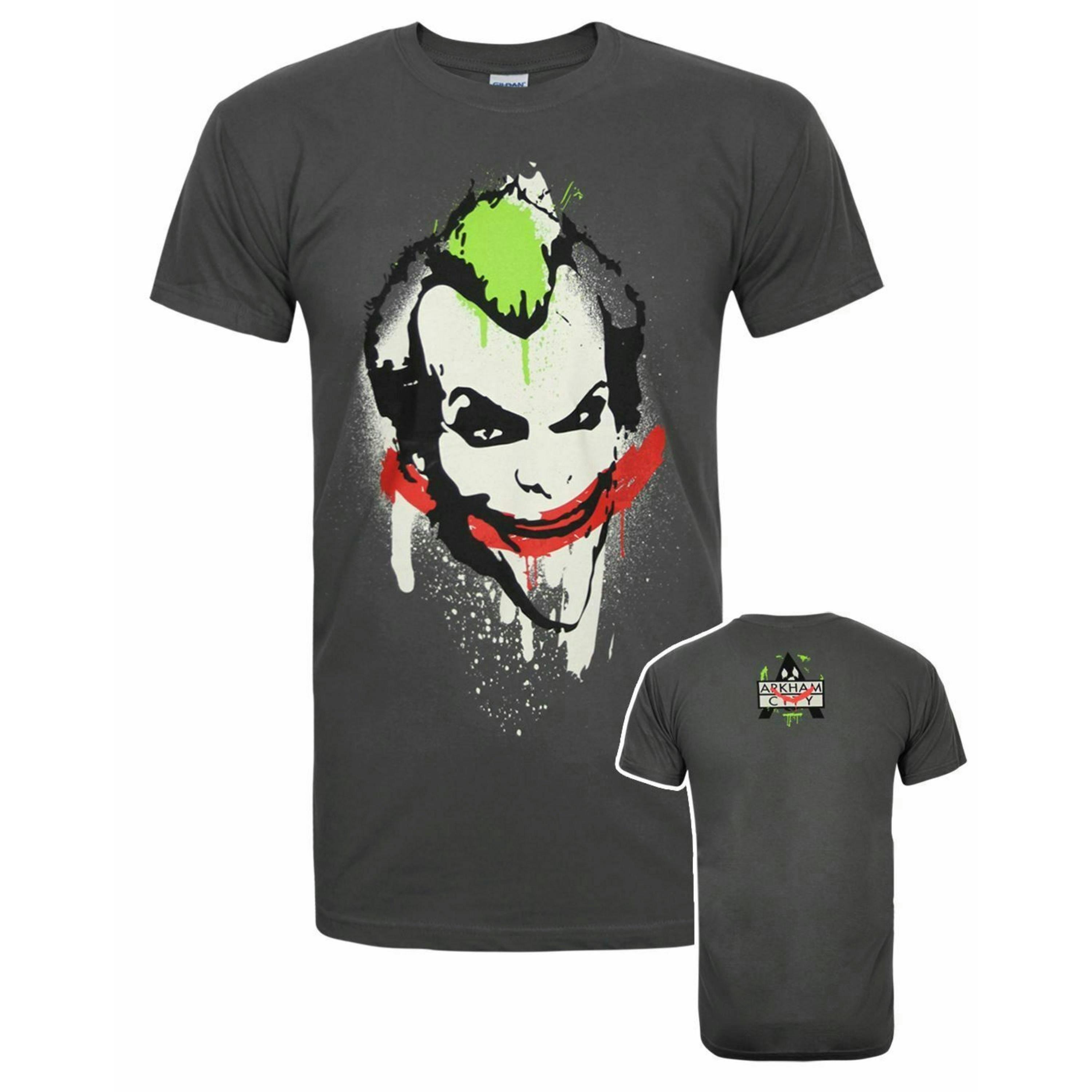 DC Comics Mens Grey Batman Short Sleeved T-Shirt by Vanilla Underground , view 1 of 4