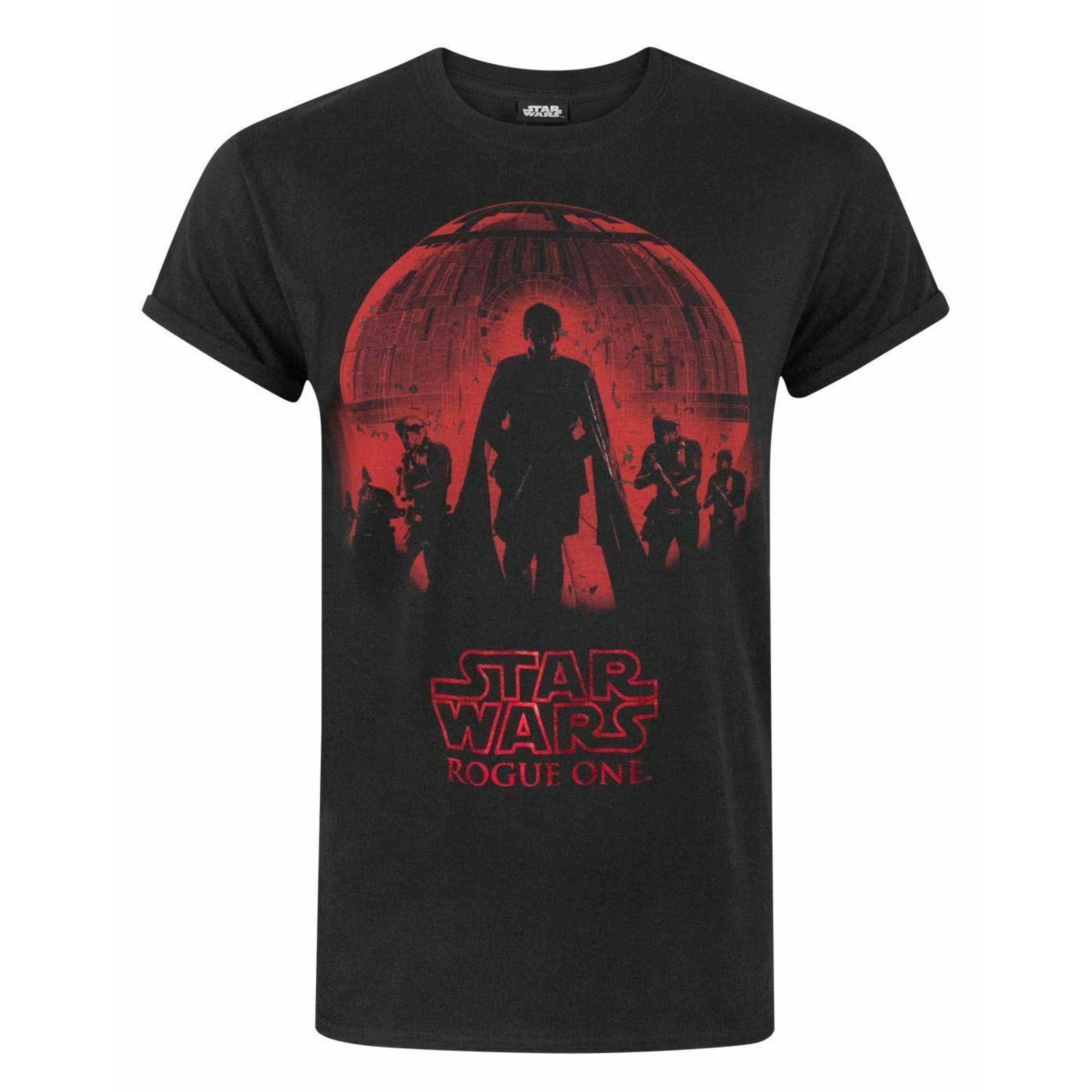 Star Wars Mens Black Foil Short Sleeved T-Shirt by Vanilla Underground , view 1 of 4