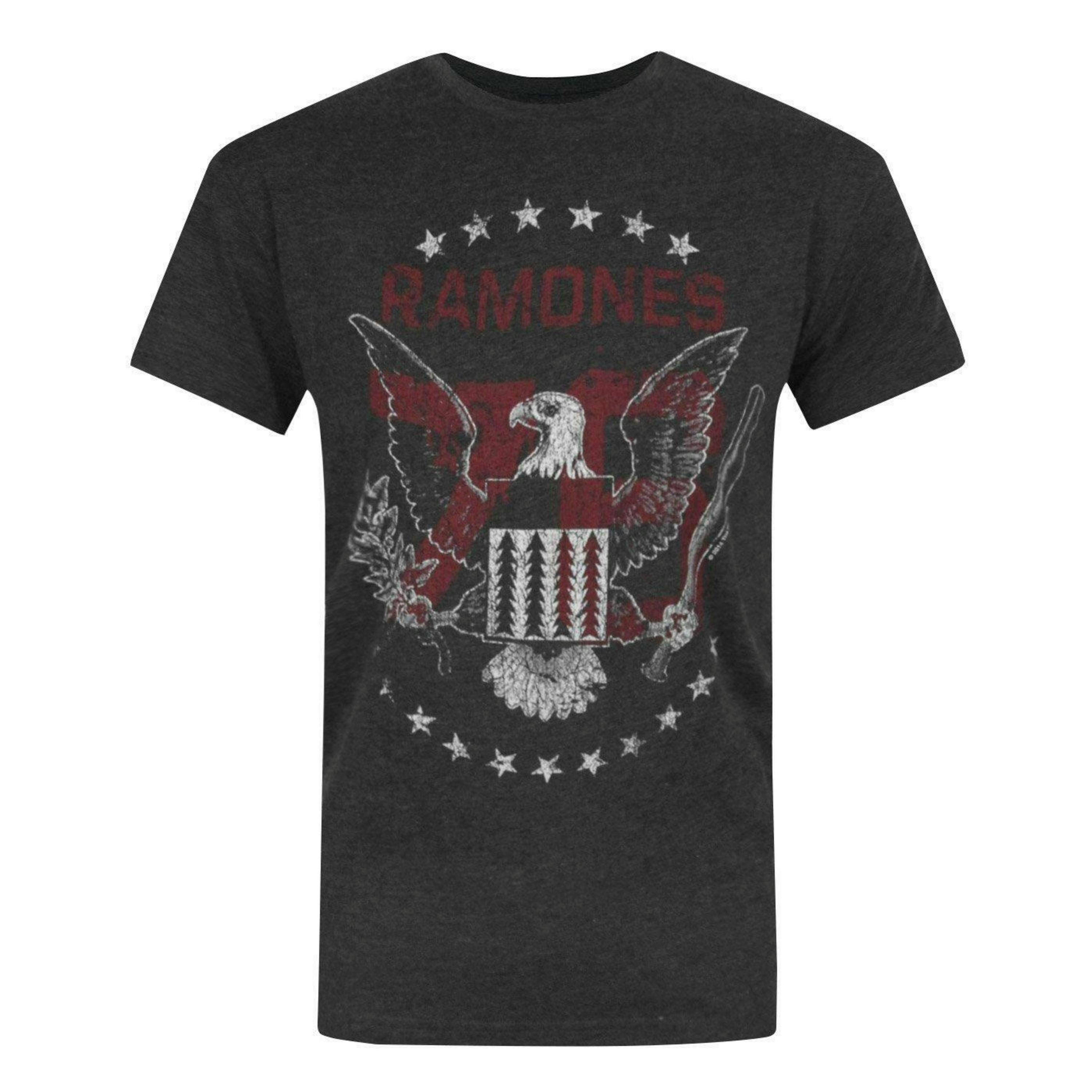 Amplified Clothing Mens Black Ramones Short Sleeved T-Shirt by Vanilla Underground , view 1 of 4