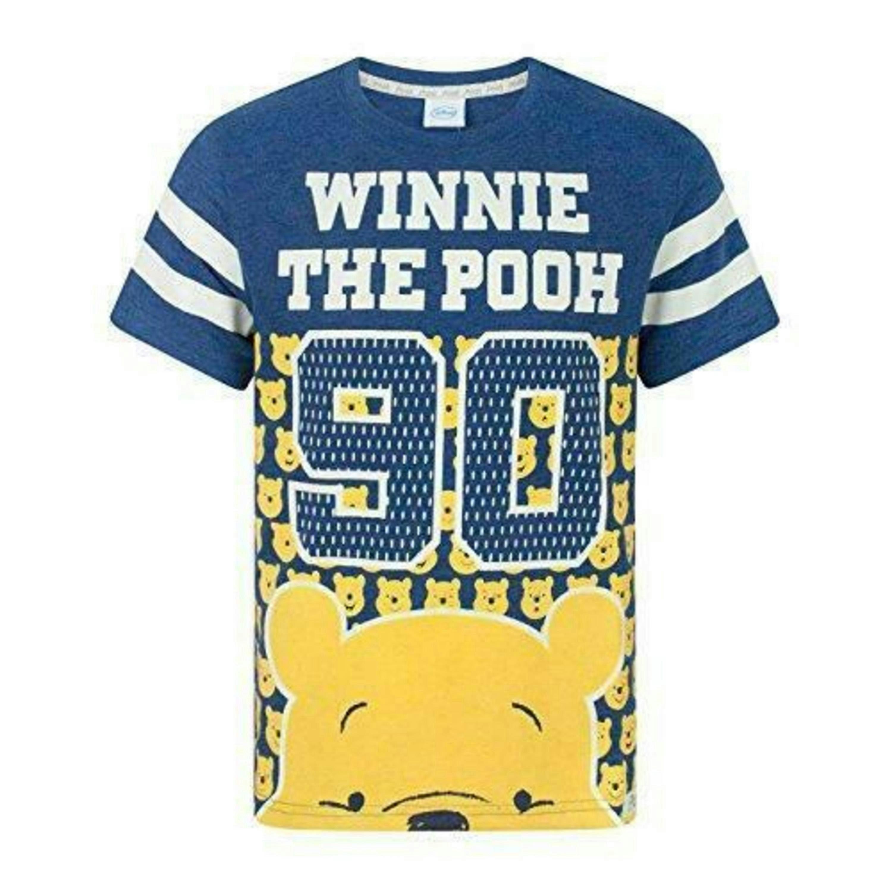Disney Boys Blue Winnie The Pooh Short Sleeved T-Shirt by Vanilla Underground , view 1 of 4