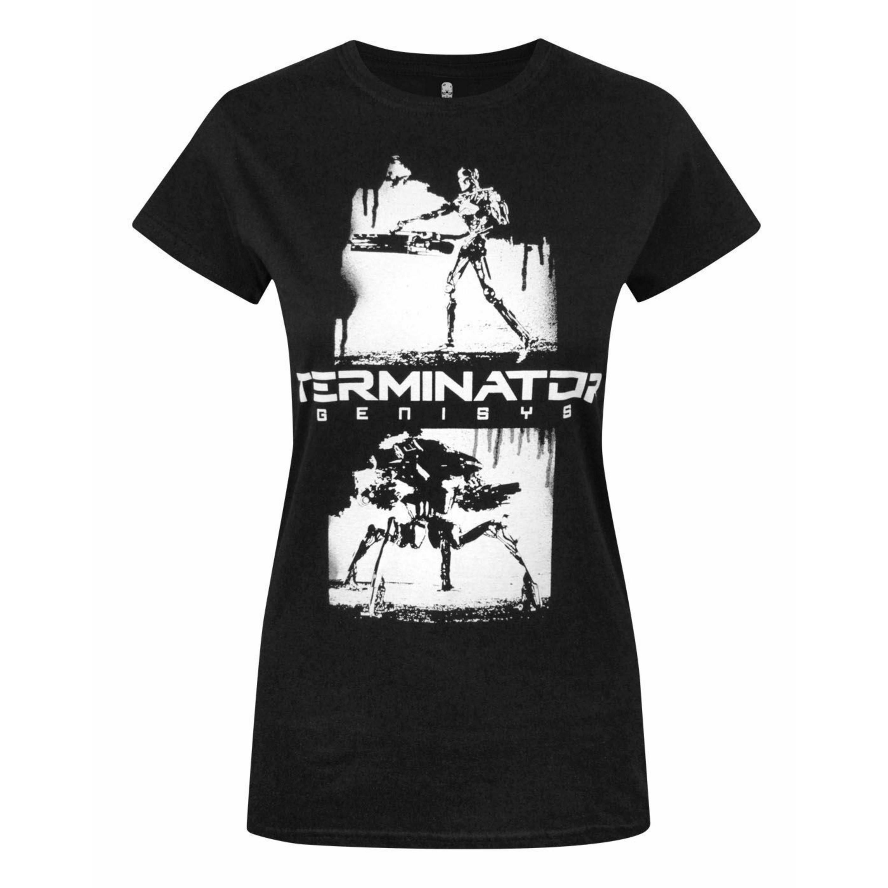Terminator Womens Black Movie Graphic Short Sleeved T-Shirt by Vanilla Underground , view 1 of 1