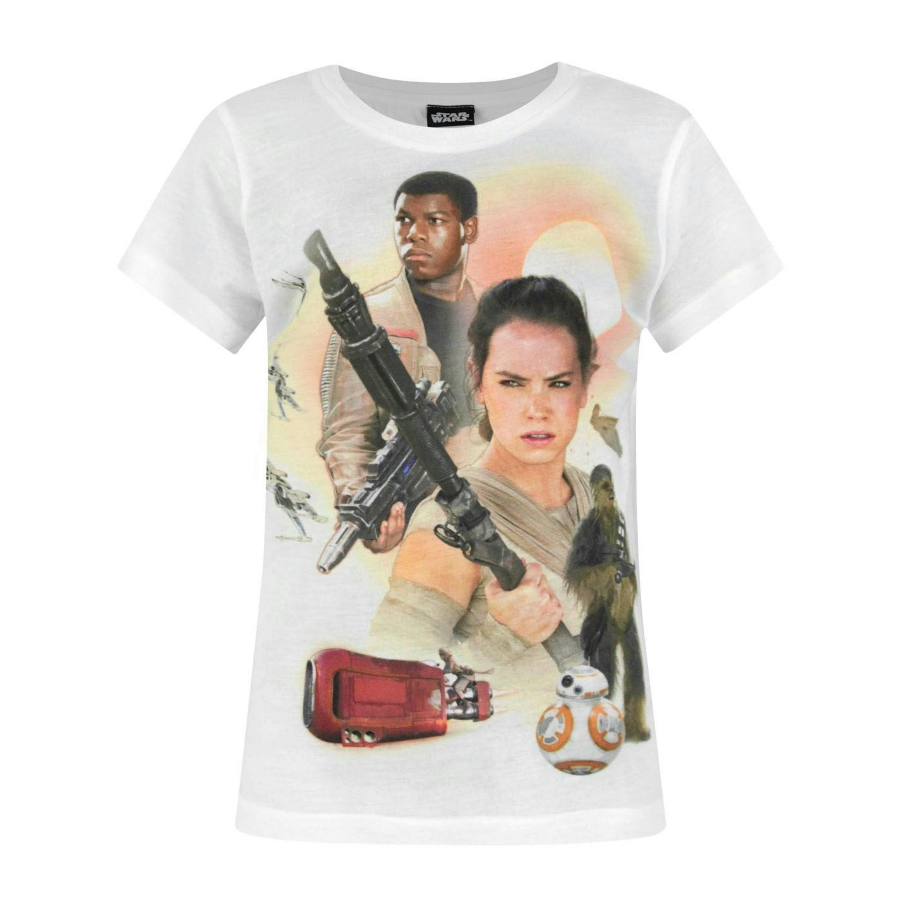 Star Wars Girls White Short Sleeved T-Shirt by Vanilla Underground , view 1 of 1